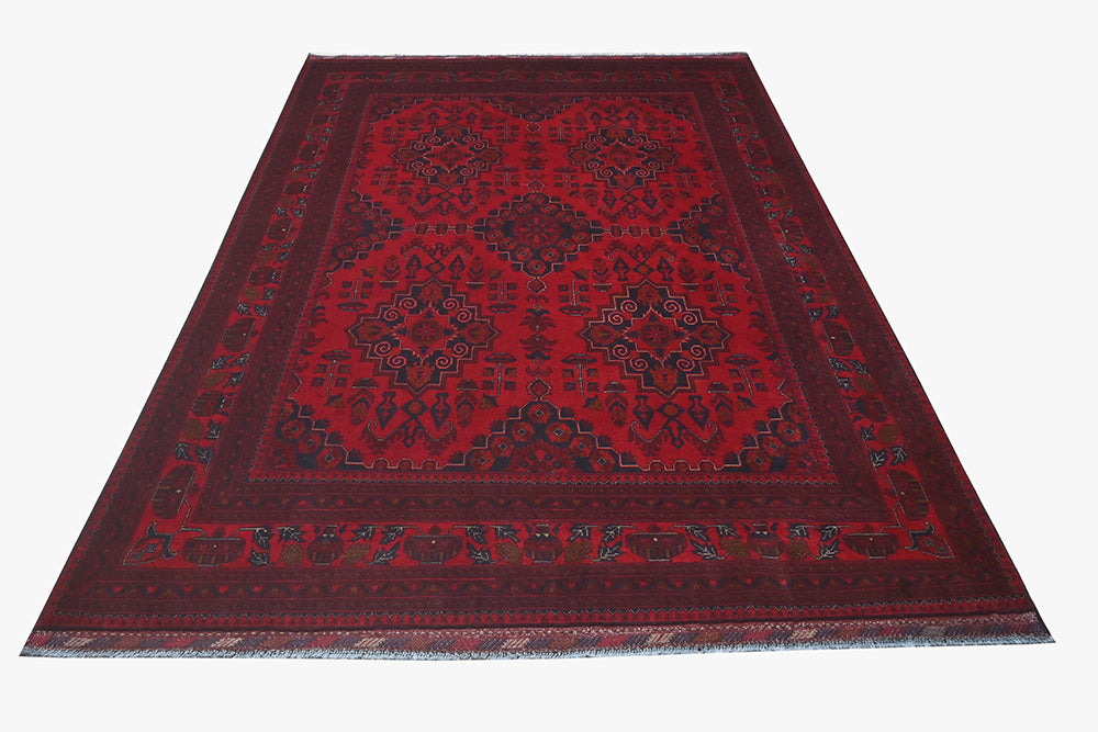 Khal Mohamadi Red Rug PC 57062 - 2.94m X 1.99m
