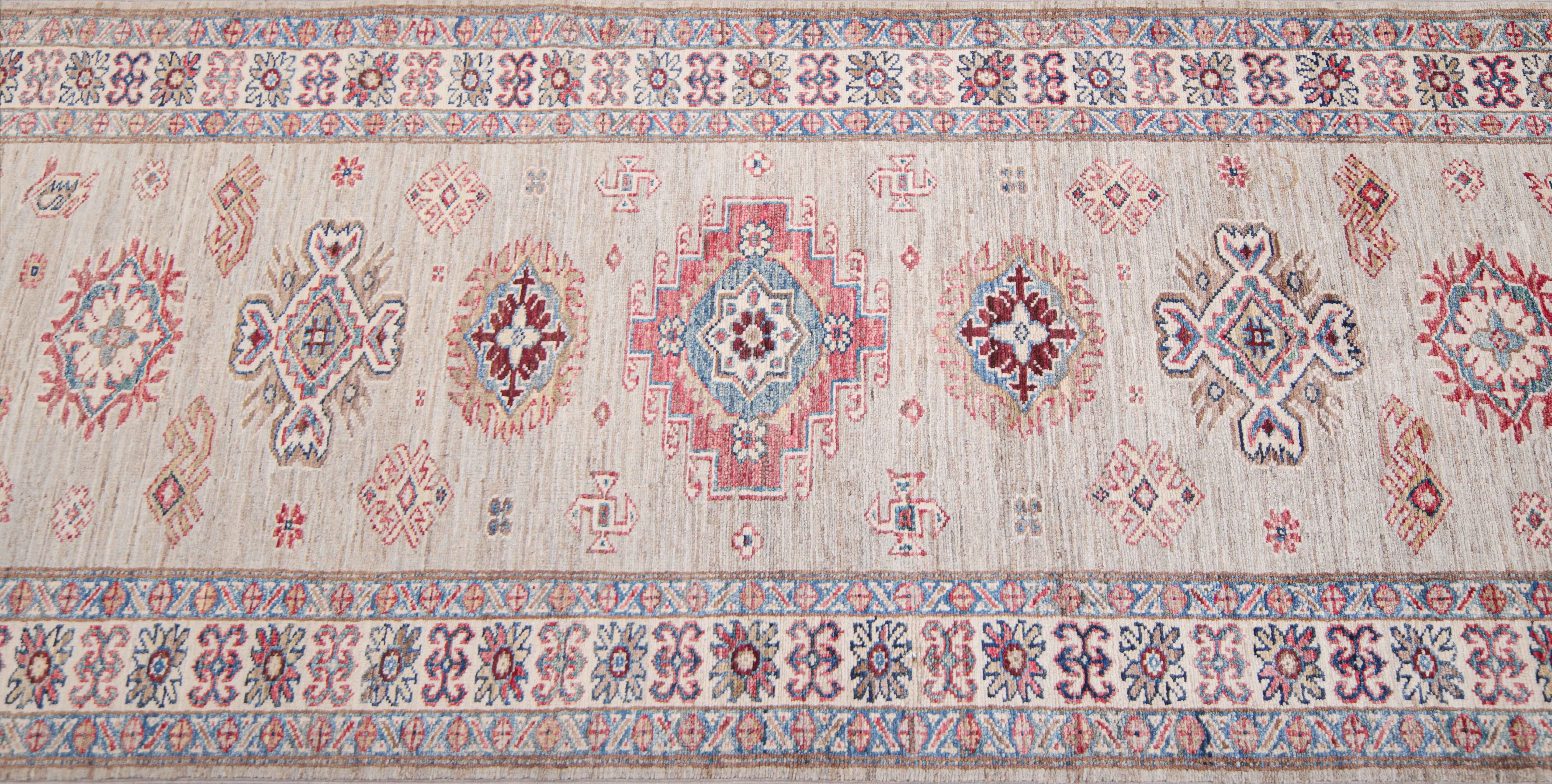 Supreme Kazak Grey Rug PC 57523 - 2.56m X 0.86m