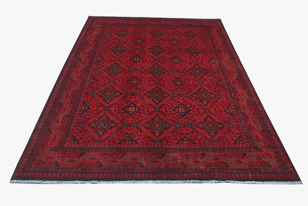 Khal Mohamadi Red Rug PC 57069 - 2.35m X 1.70m