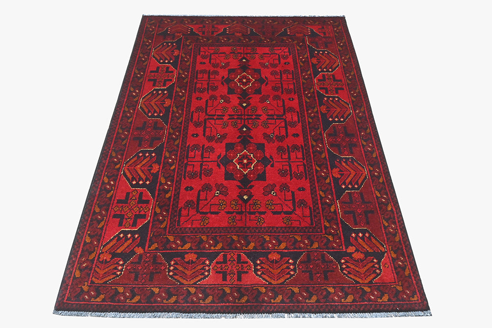 Khal Mohamadi Red Rug PC 57080 - 1.48m X 1.00m