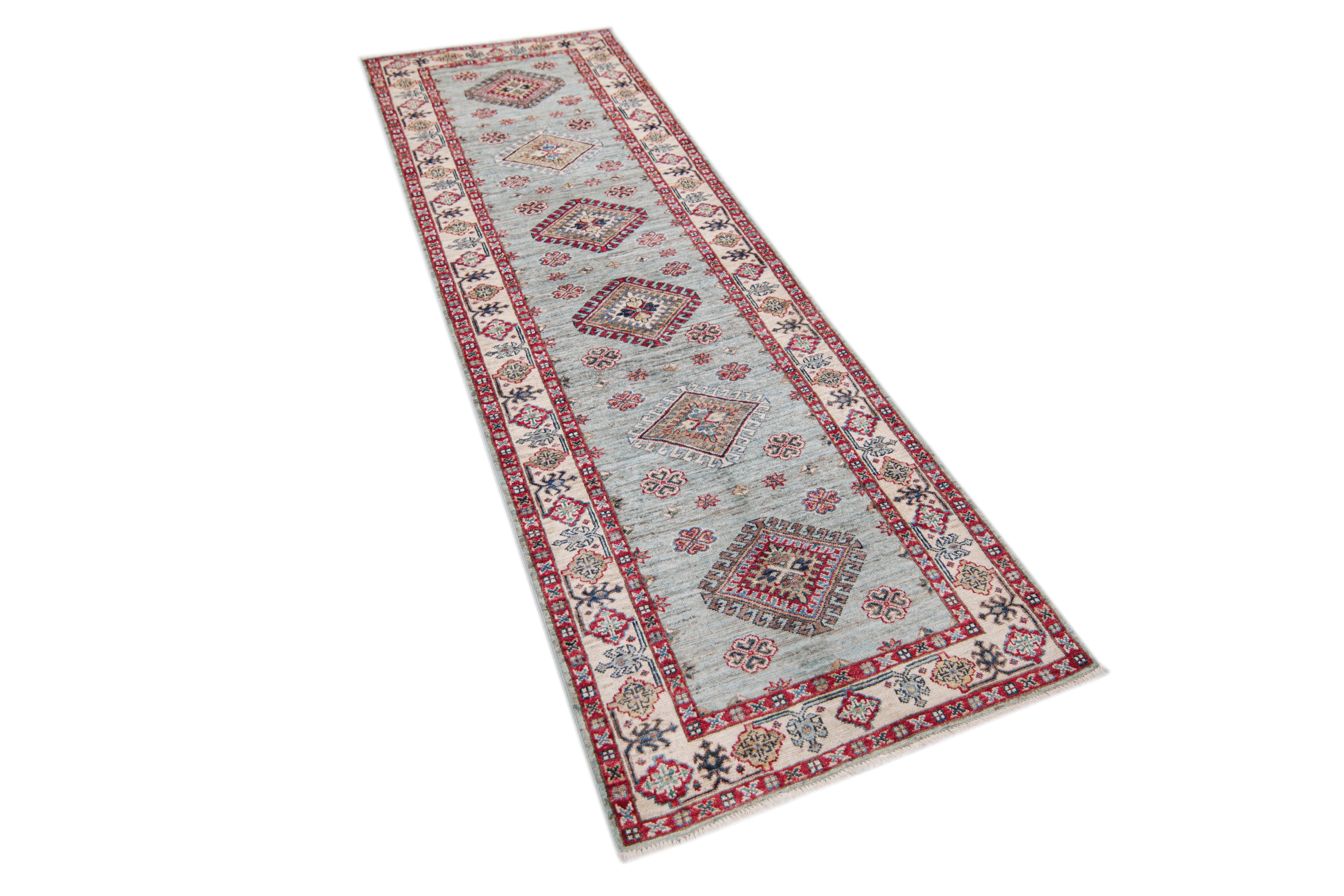 Supreme Kazak Green Rug PC 57526 - 2.56m X 0.82m