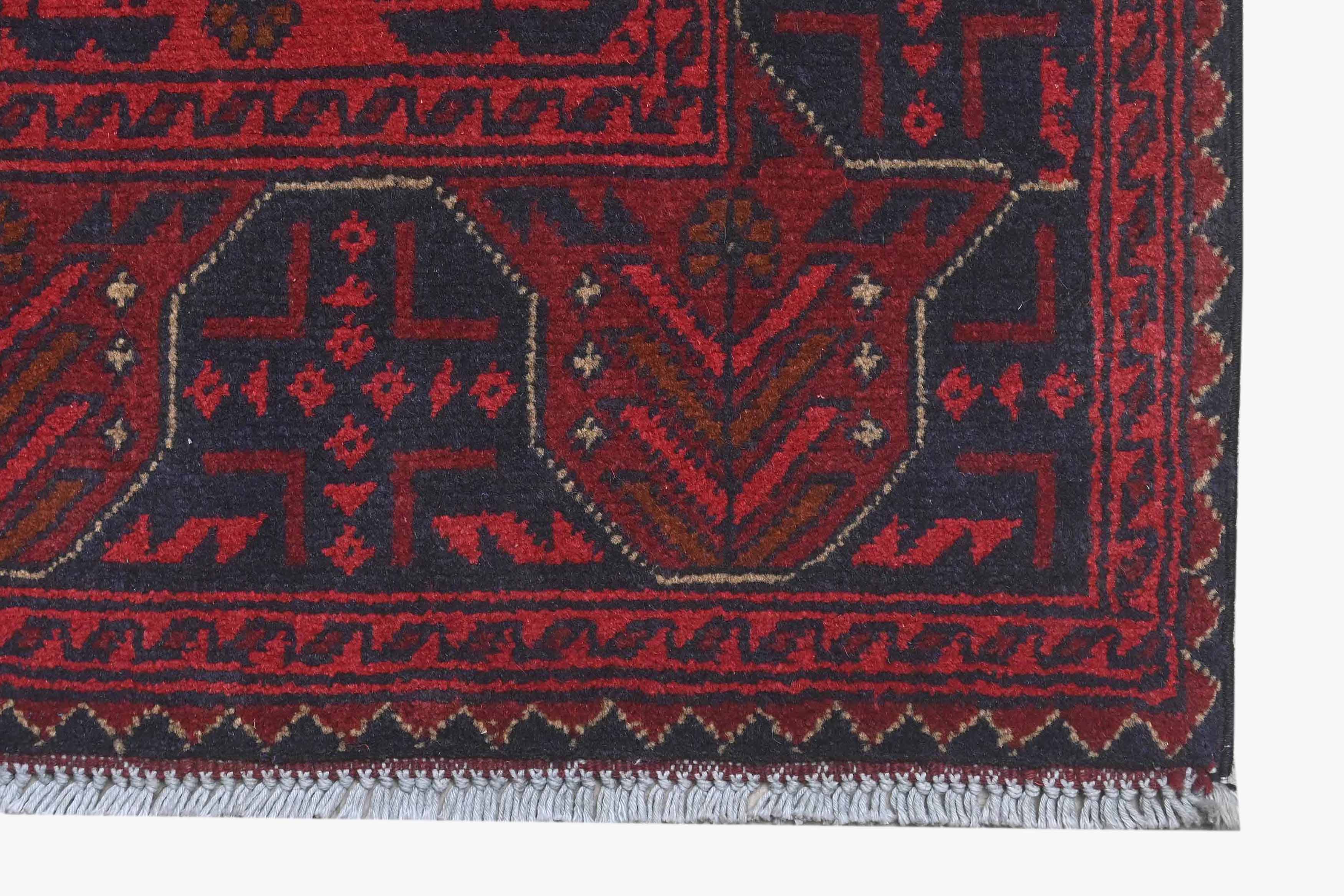 Khal Mohammadi Red Rug PC 57752 - 2.88m X 0.84m