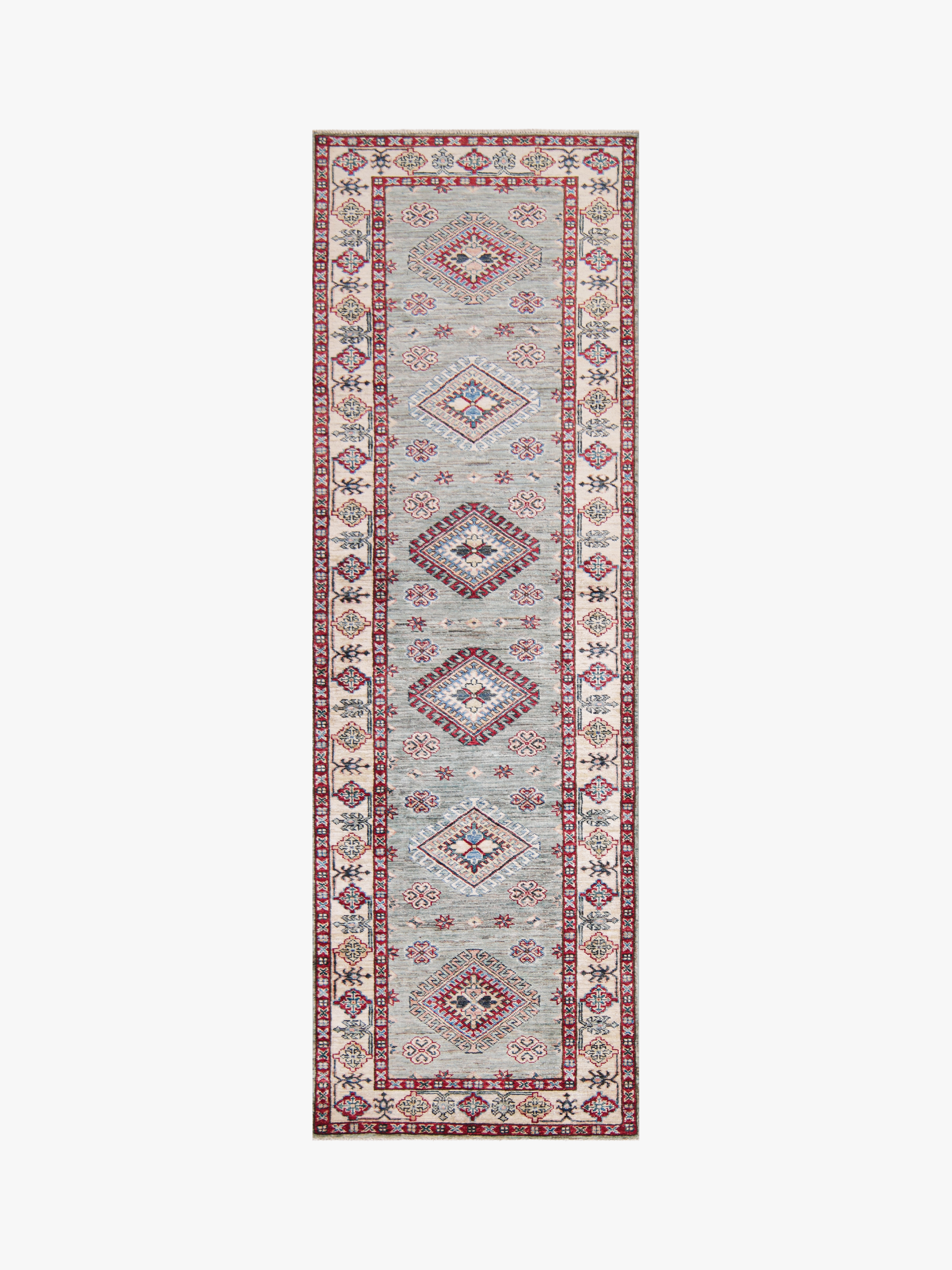 Supreme Kazak Green Rug PC 57528 - 2.48m X 0.78m