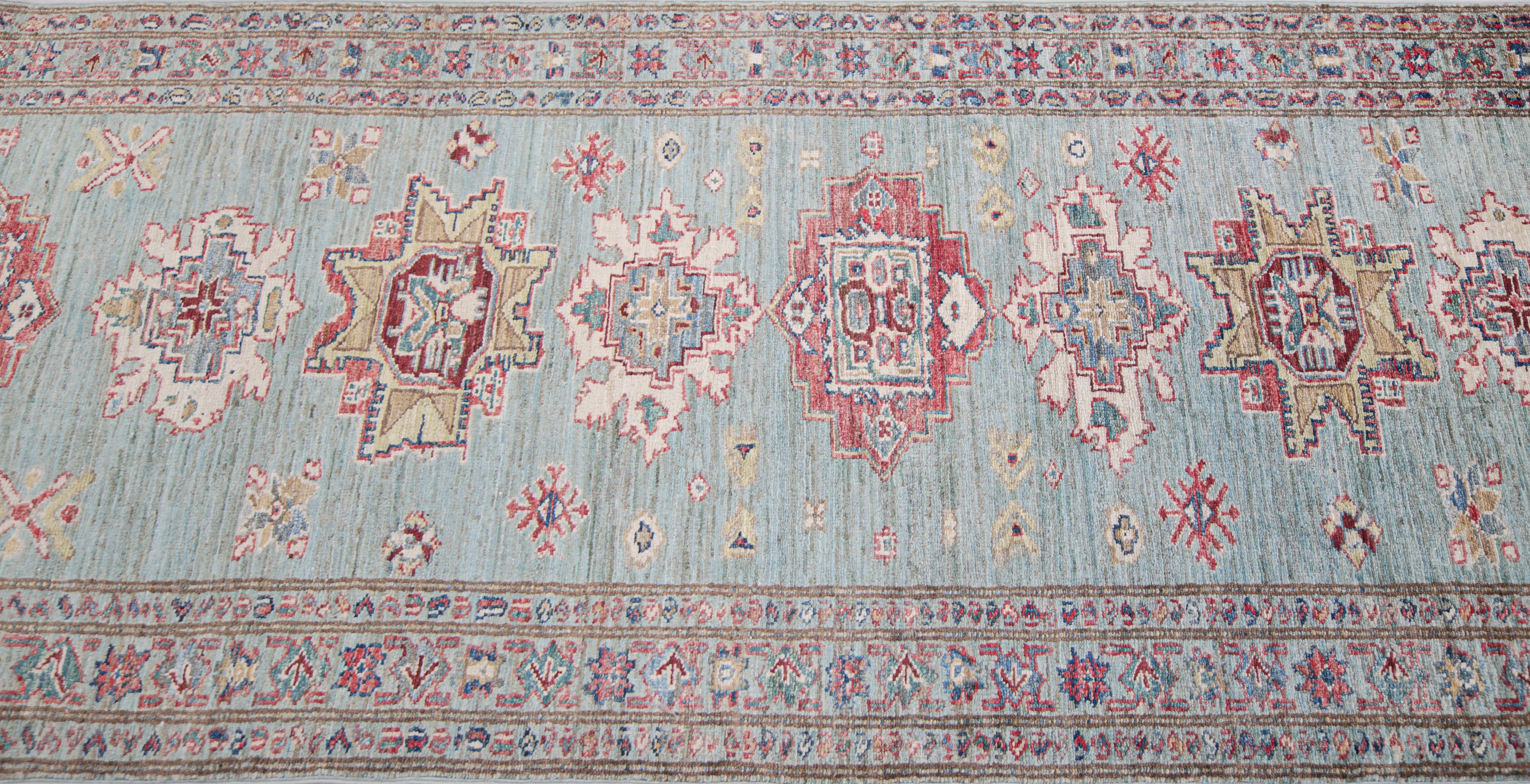Supreme Kazak Green Rug PC 57530 - 2.37m X 0.82m