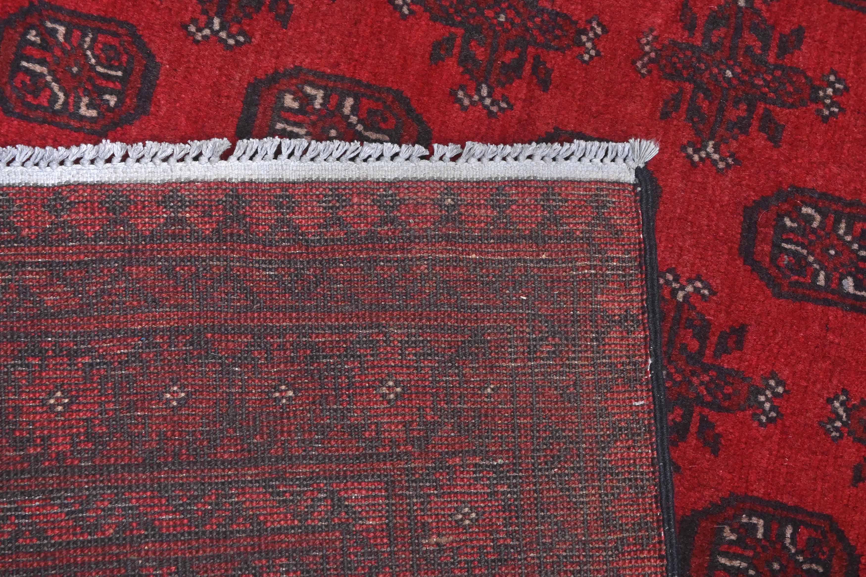 Red Afghan Red Rug PC 57758 - 2.34m X 1.54m