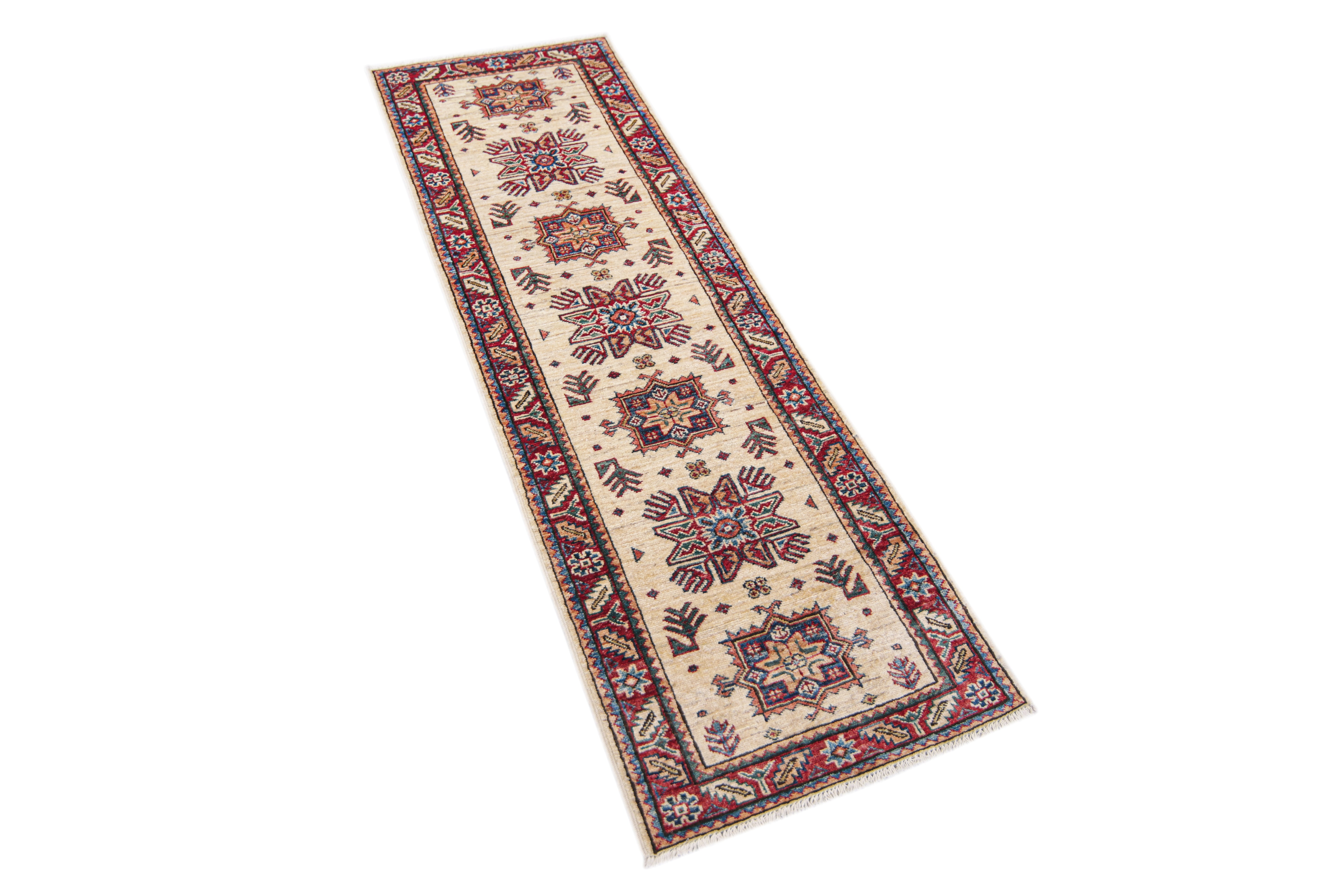 Supreme Kazak Ivory Rug PC 57535 - 1.82m X 0.59m