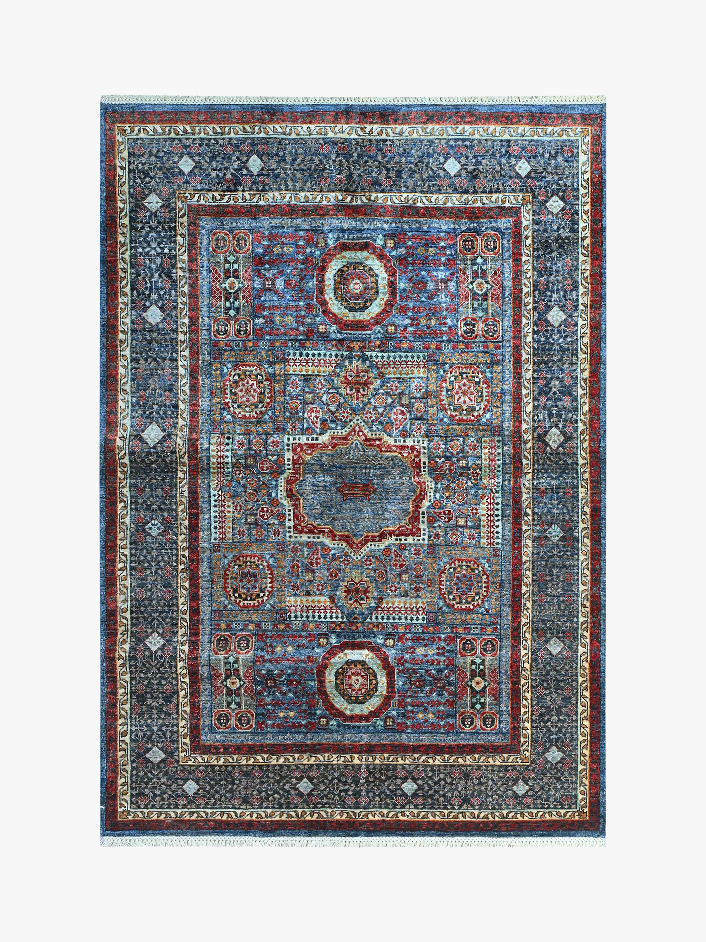 Mamluk Blue Rug PC 53816 - 2.12m X 1.56m