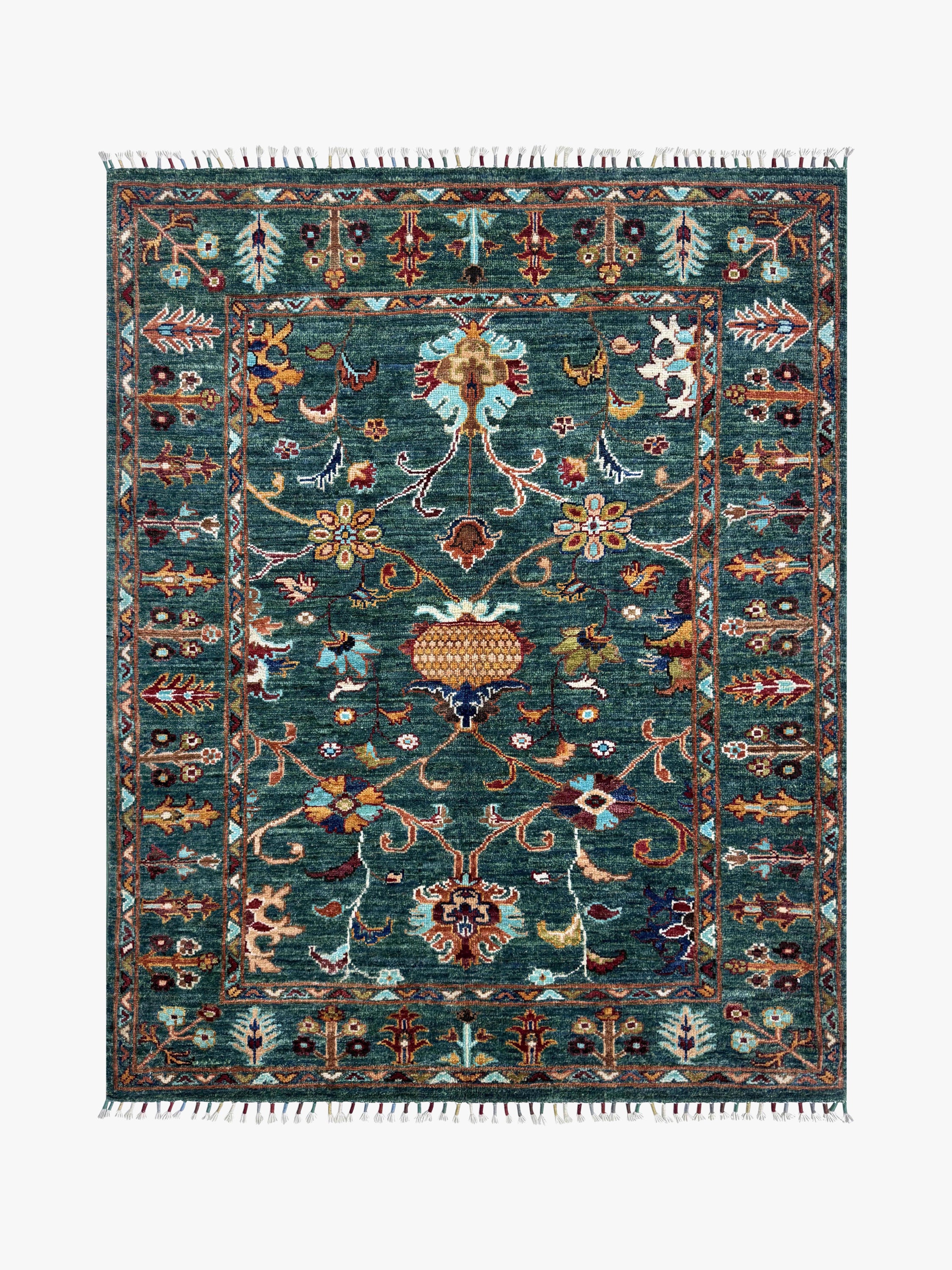 Sultani Green Rug PC 57418 - 1.41m X 1.08m