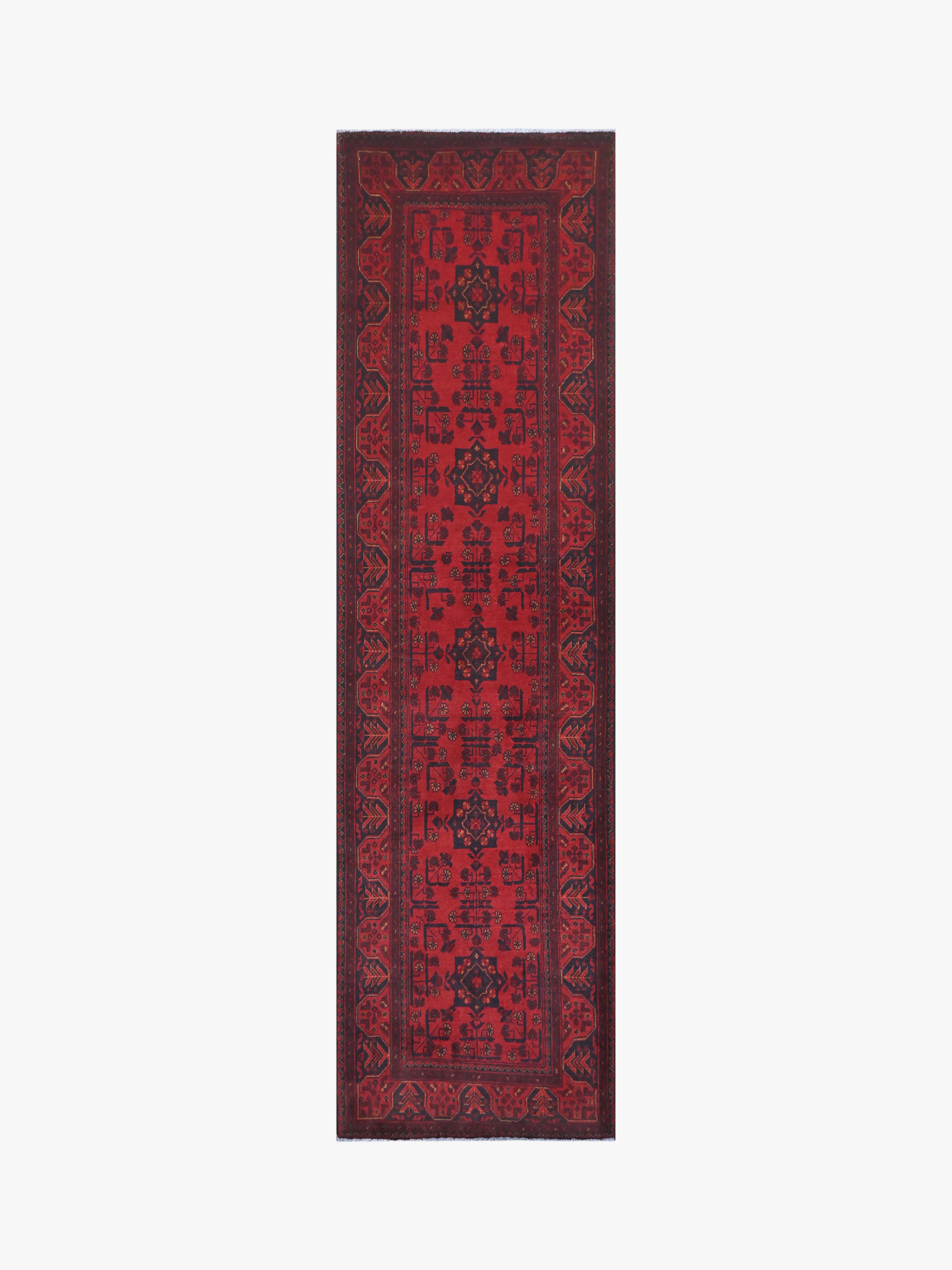 Khal Mohammadi Red Rug PC 57756 - 2.95m X 0.82m