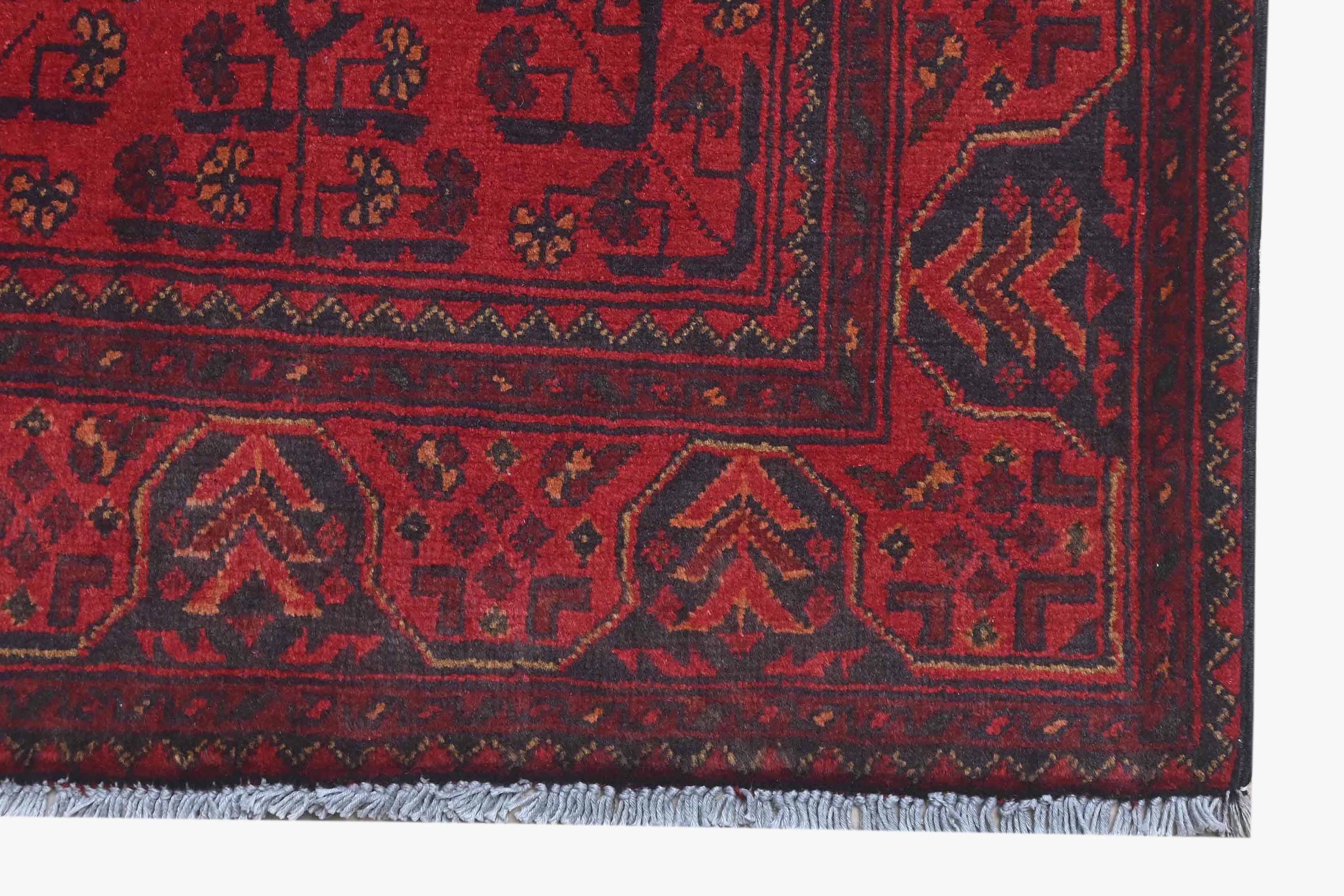 Khal Mohammadi Red Rug PC 57756 - 2.95m X 0.82m