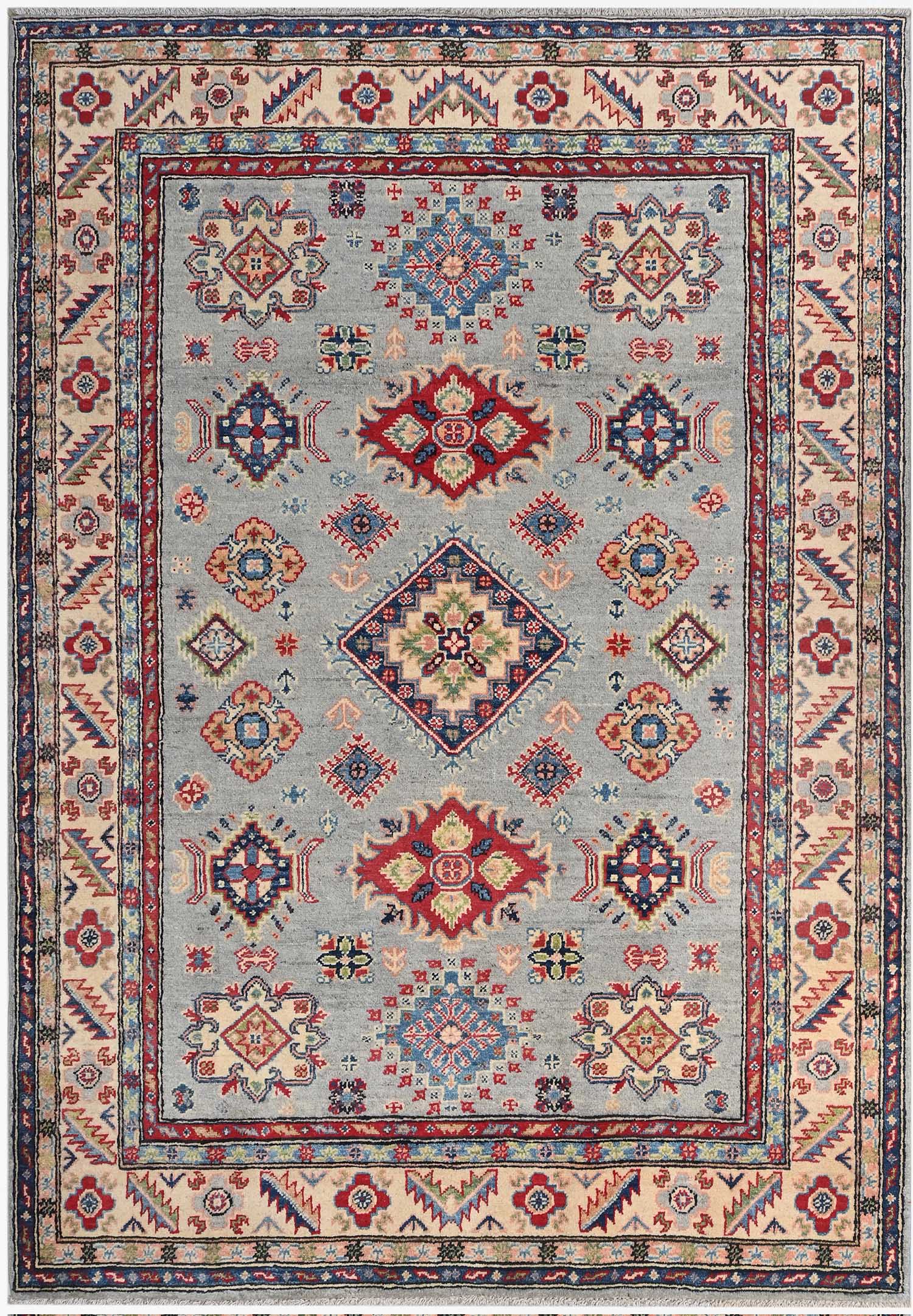Kazak Grey Rug PC 53781 - 2.10m X 1.57m