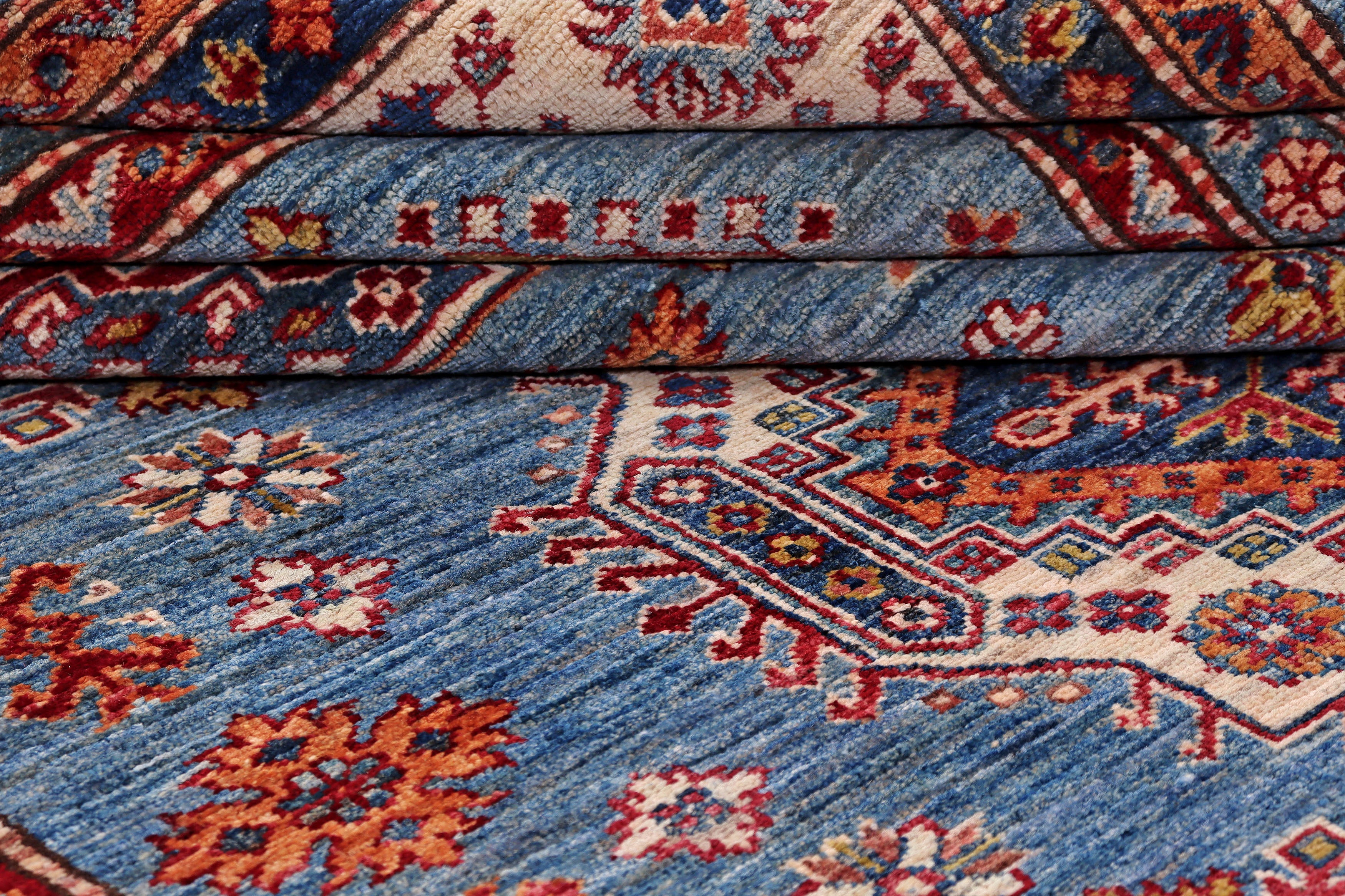 Supreme Kazak Blue Rug PC 54358 - 2.38m X 1.65m