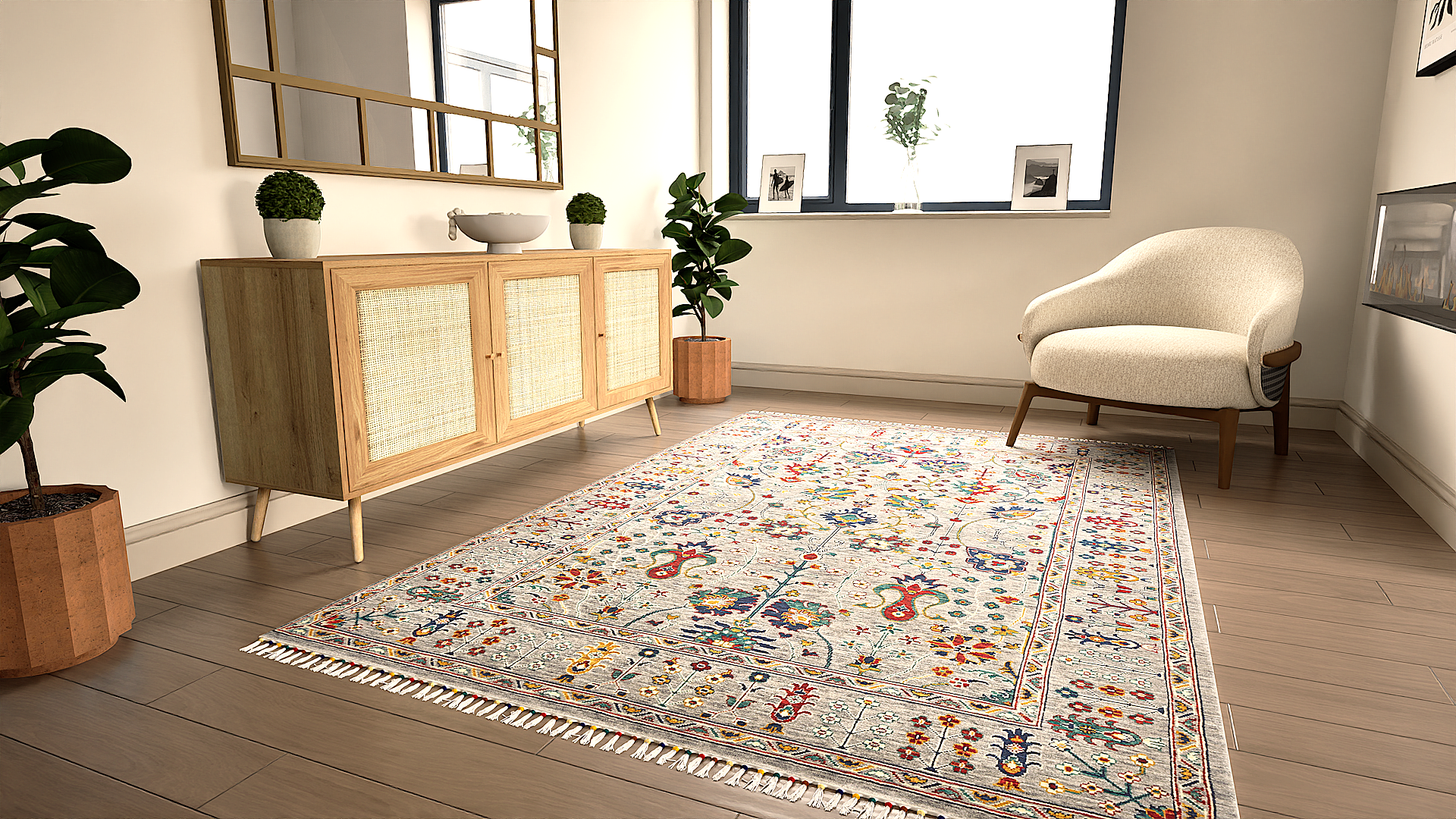 Amiri Sultani Grey Rug