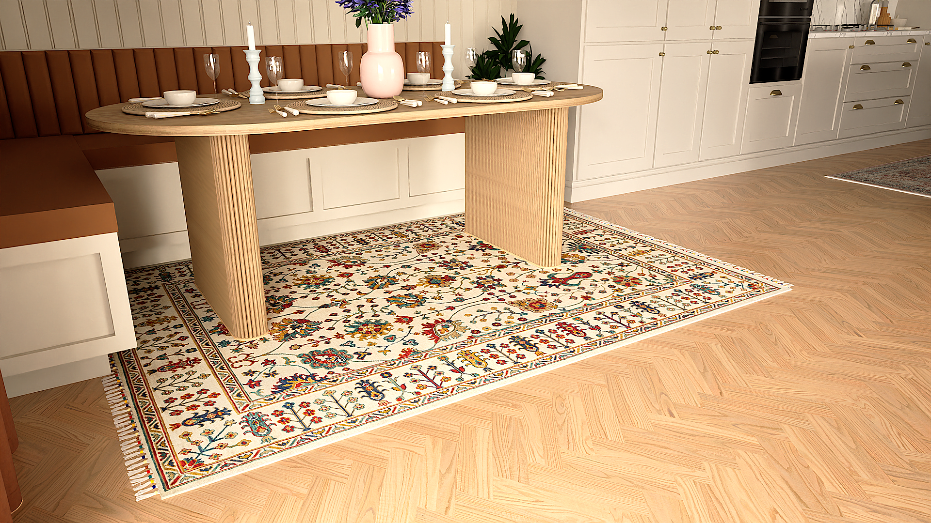 Amiri Sultani Ivory Rug