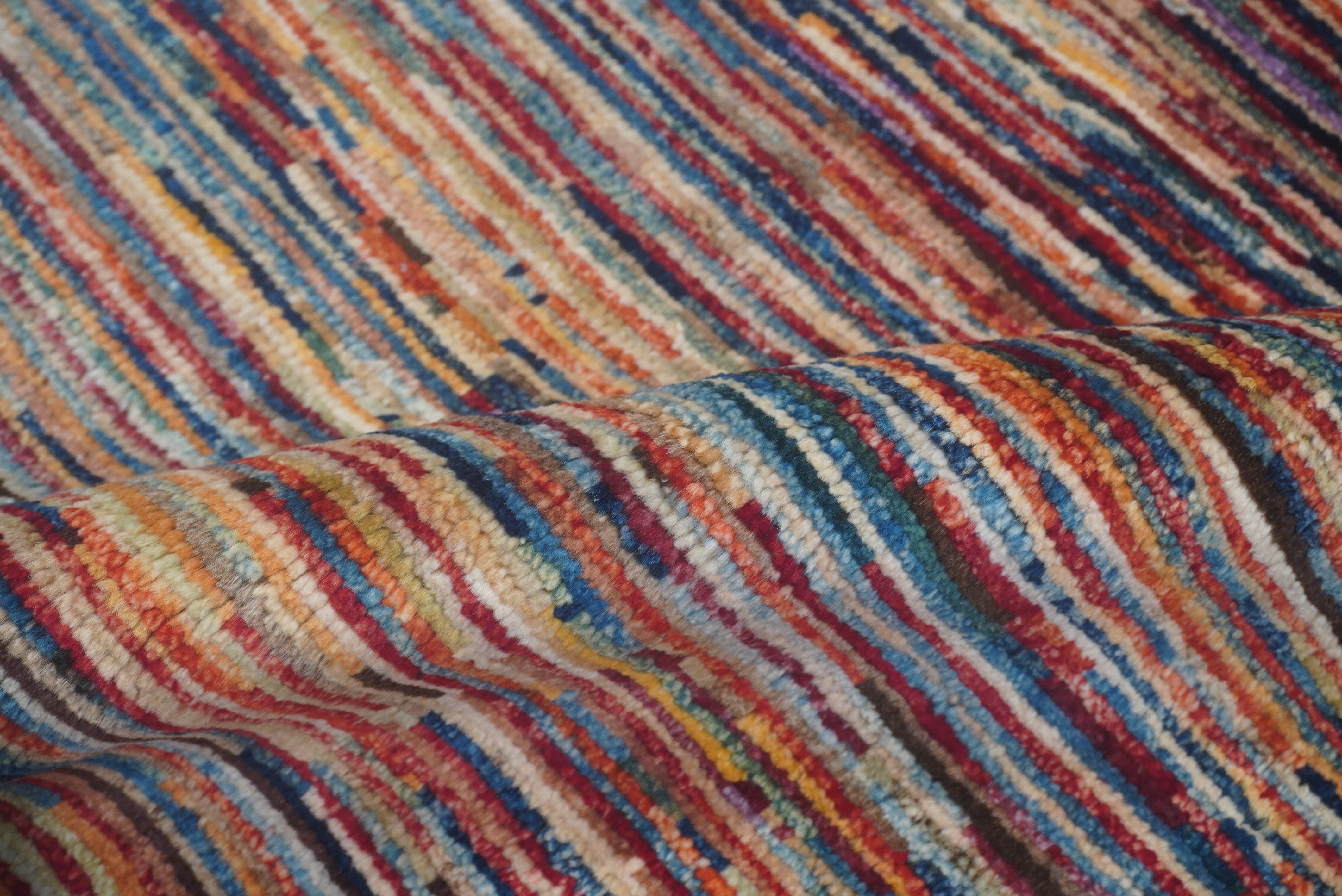 Stripe Gabbeh Multi Rug PC 55831 - 1.96m X 0.58m