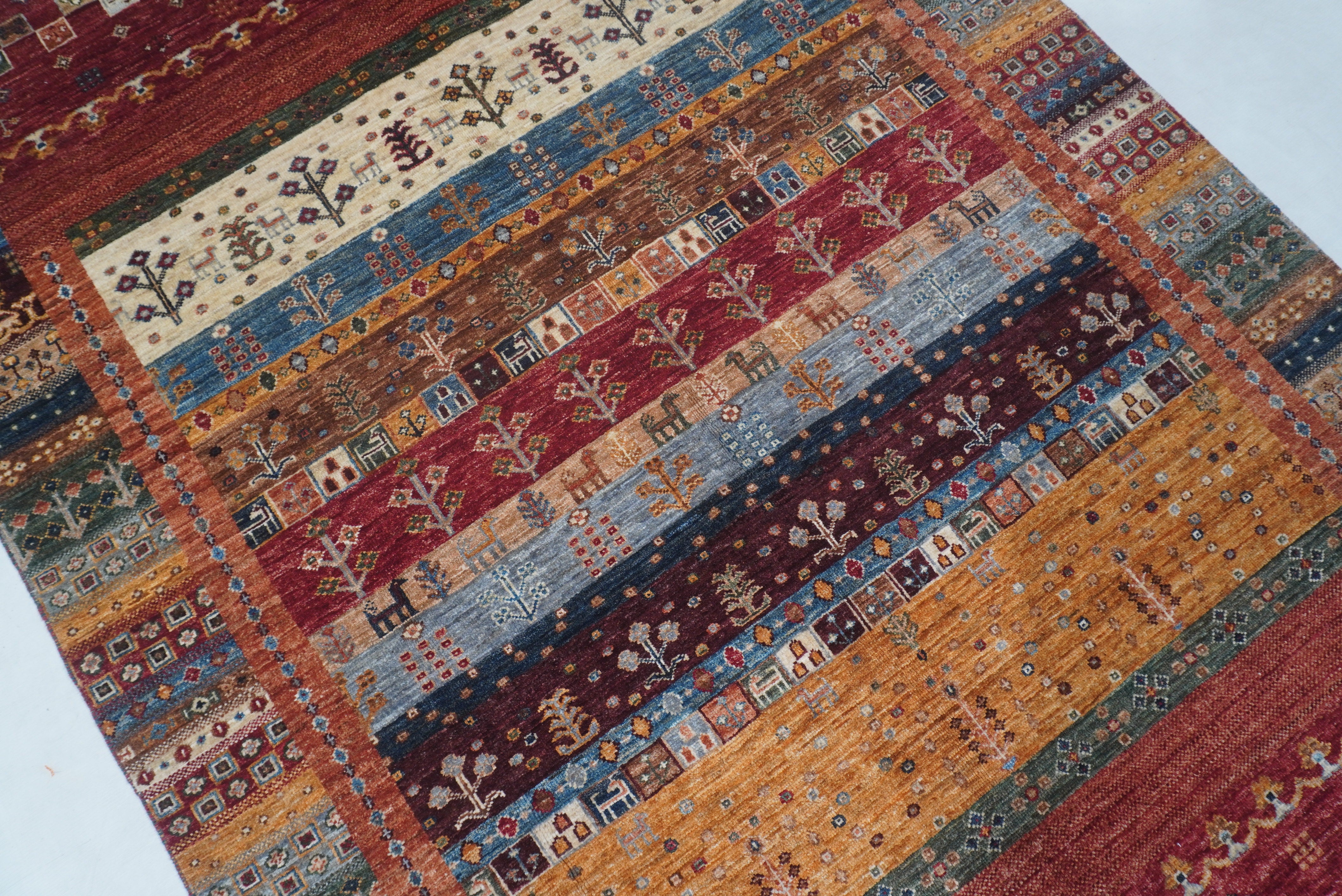 Loribaft Red Rug PC 55837 - 2.09m X 1.54m