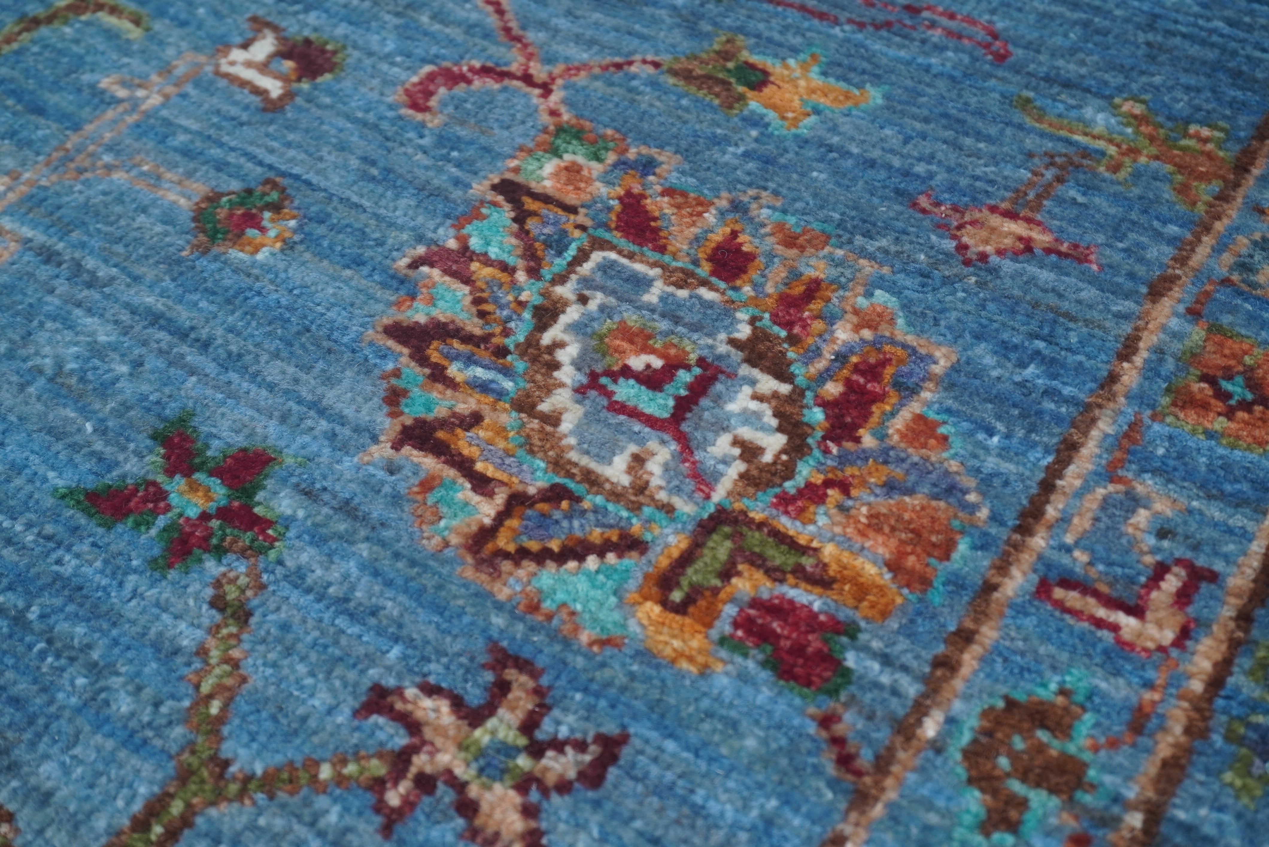 Sultani Blue Rug PC 55849 - 1.85m X 1.25m
