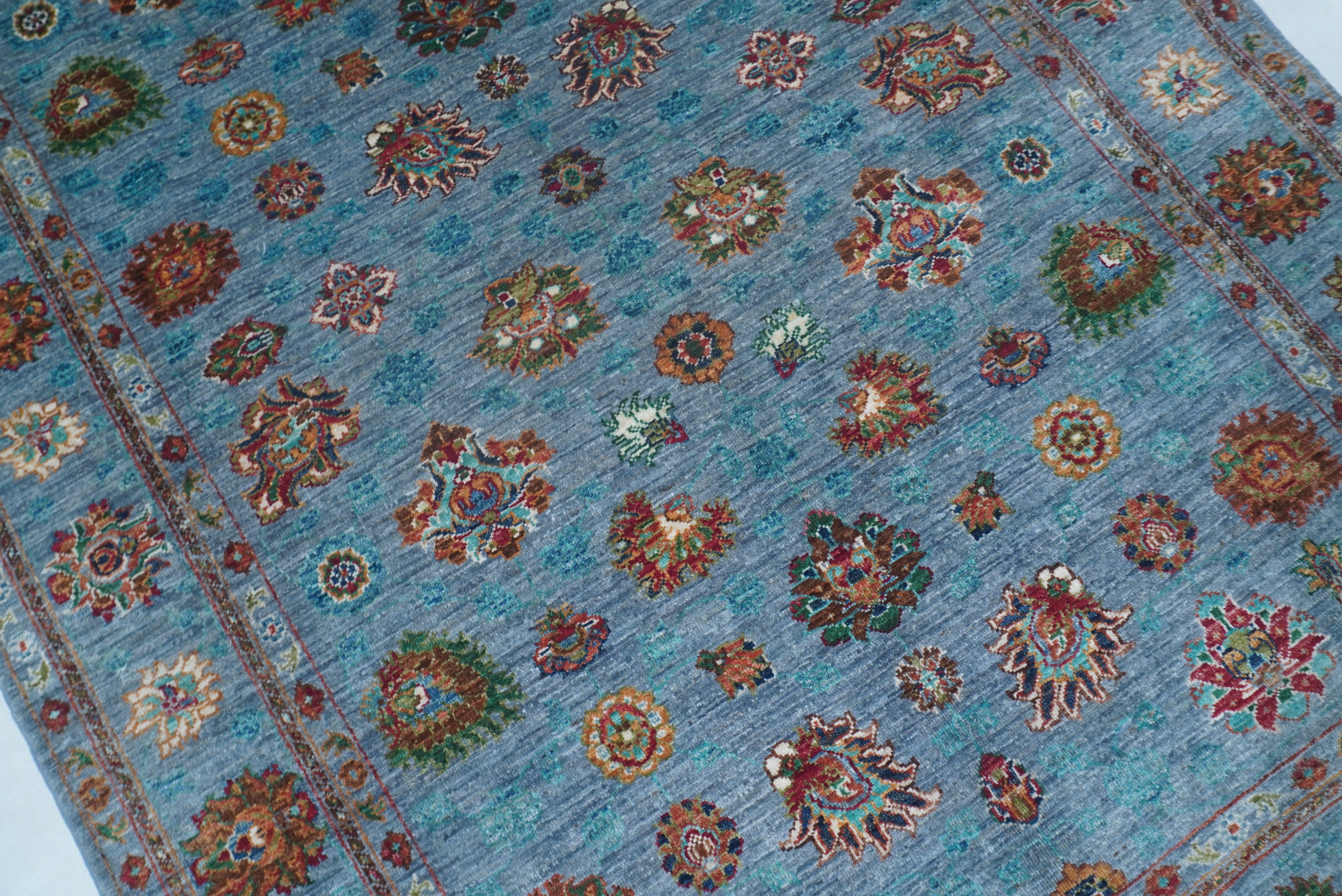 Sultani Blue Rug PC 55852 - 1.98m X 1.55m