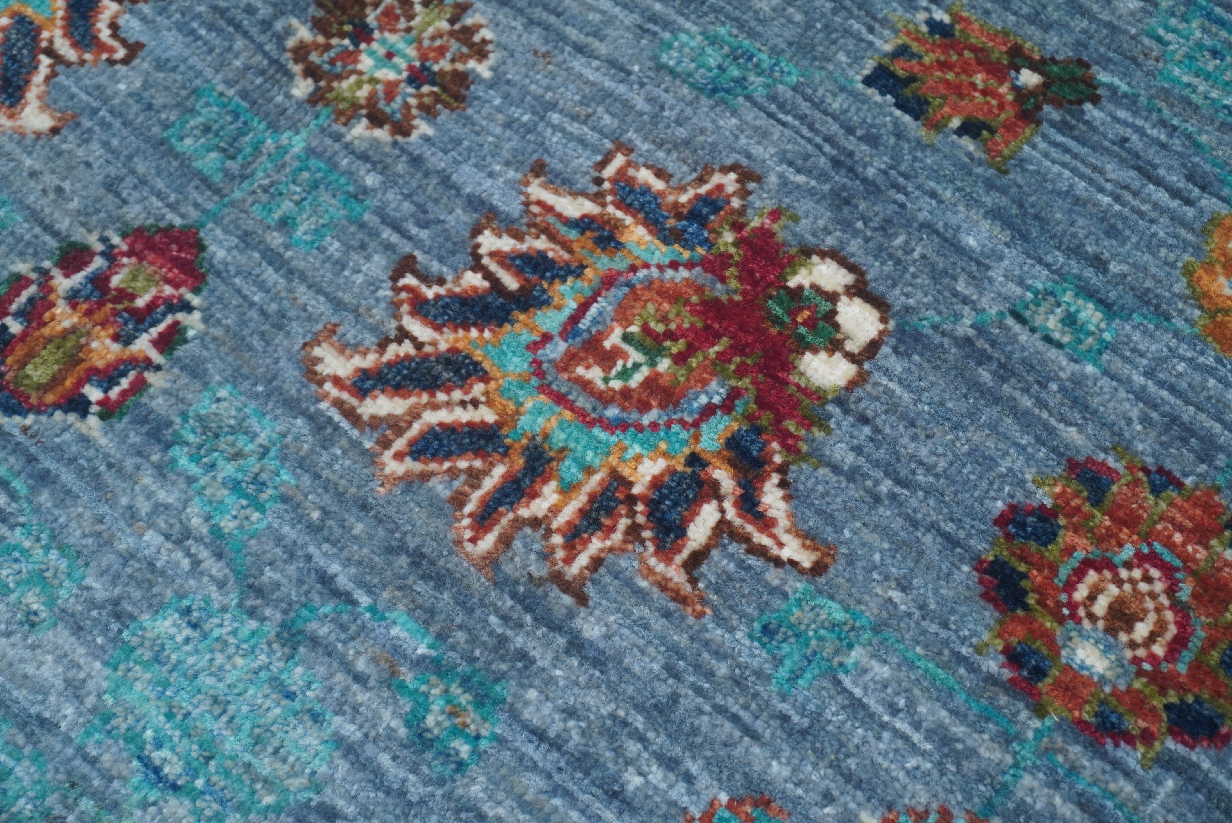 Sultani Blue Rug PC 55852 - 1.98m X 1.55m