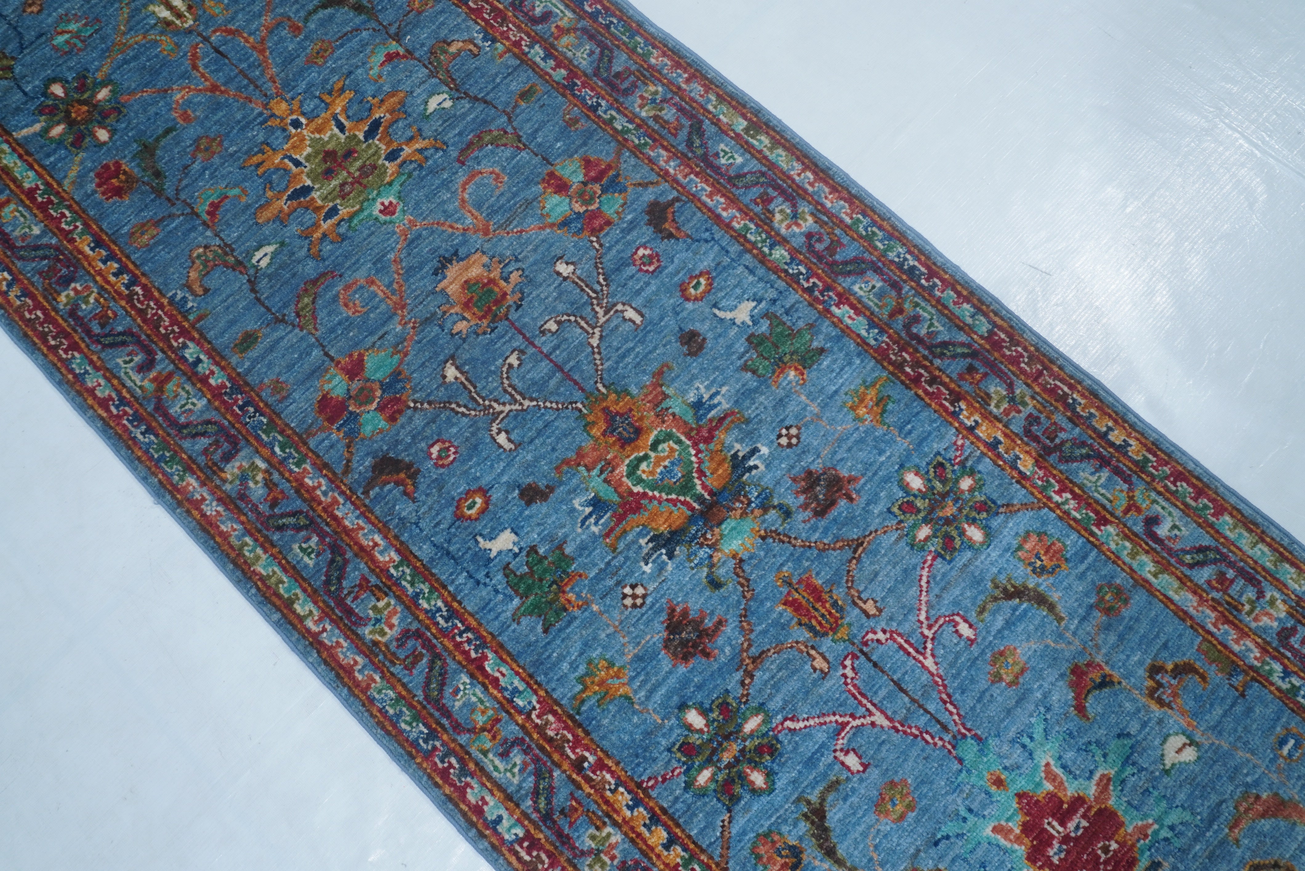 Sultani Blue Rug PC 55854 - 1.82m X 0.63m