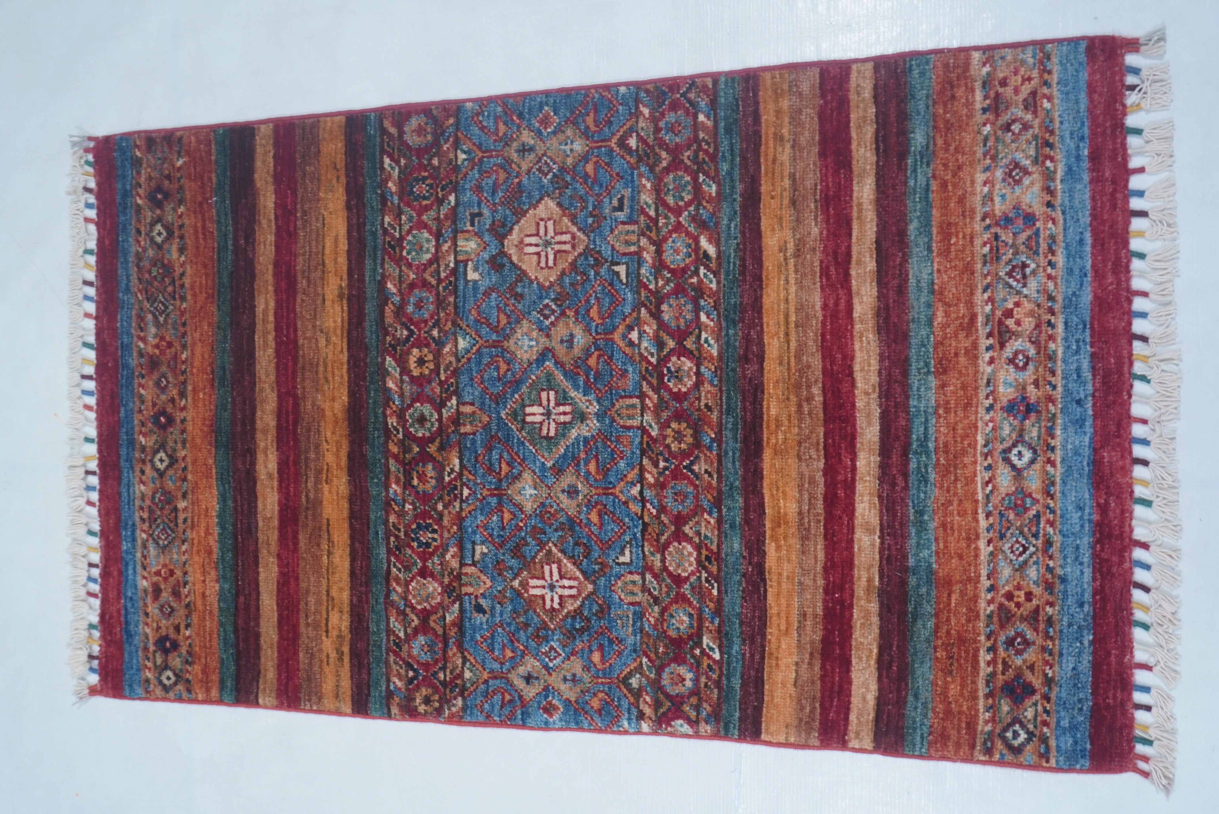 Khurjeen Red Rug PC 55884 - 1.06m X 0.61m
