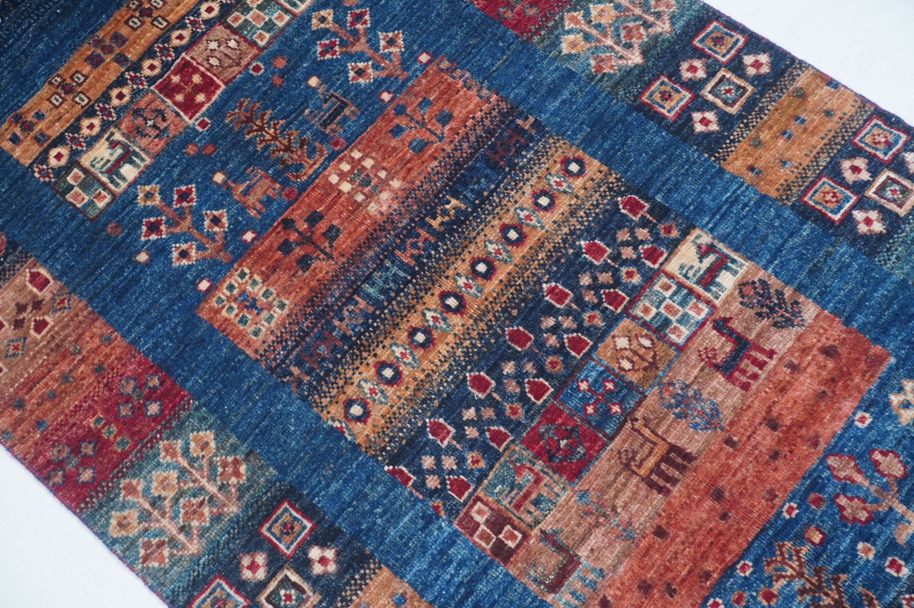 Loribaft Blue Rug PC 53107 - 2.08m X 0.76m