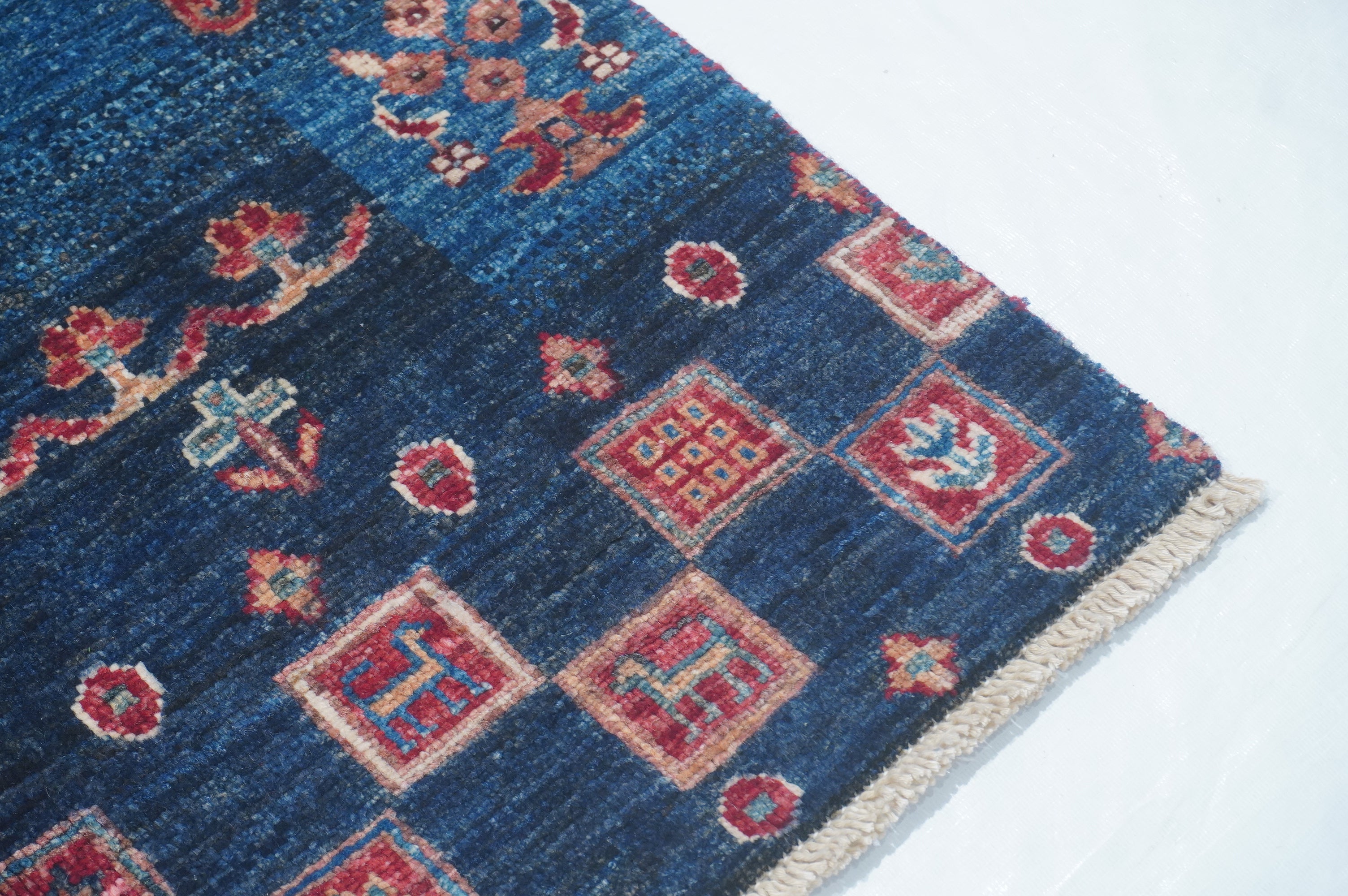 Loribaft Blue Rug PC 53107 - 2.08m X 0.76m
