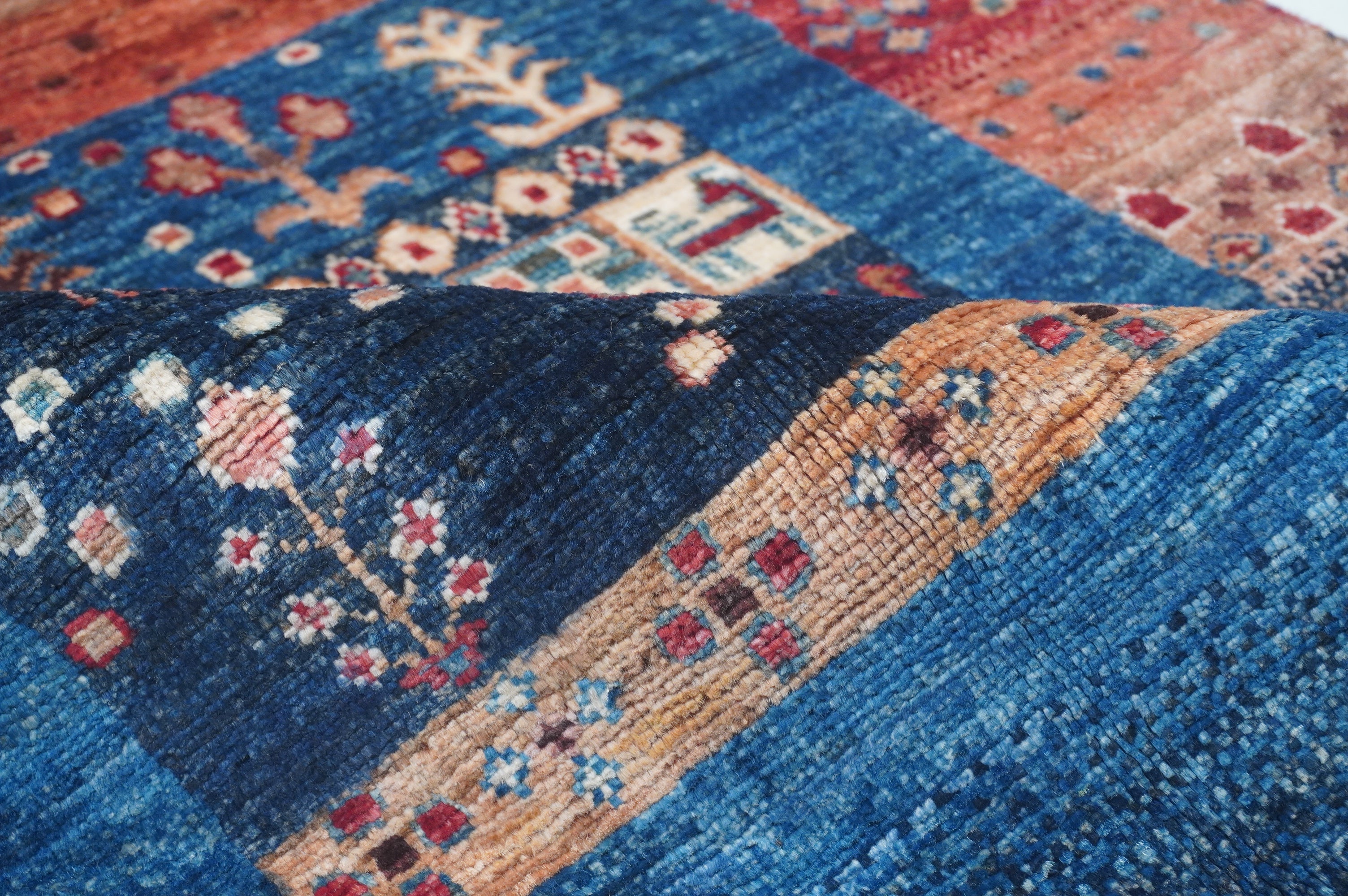 Loribaft Blue Rug PC 53107 - 2.08m X 0.76m