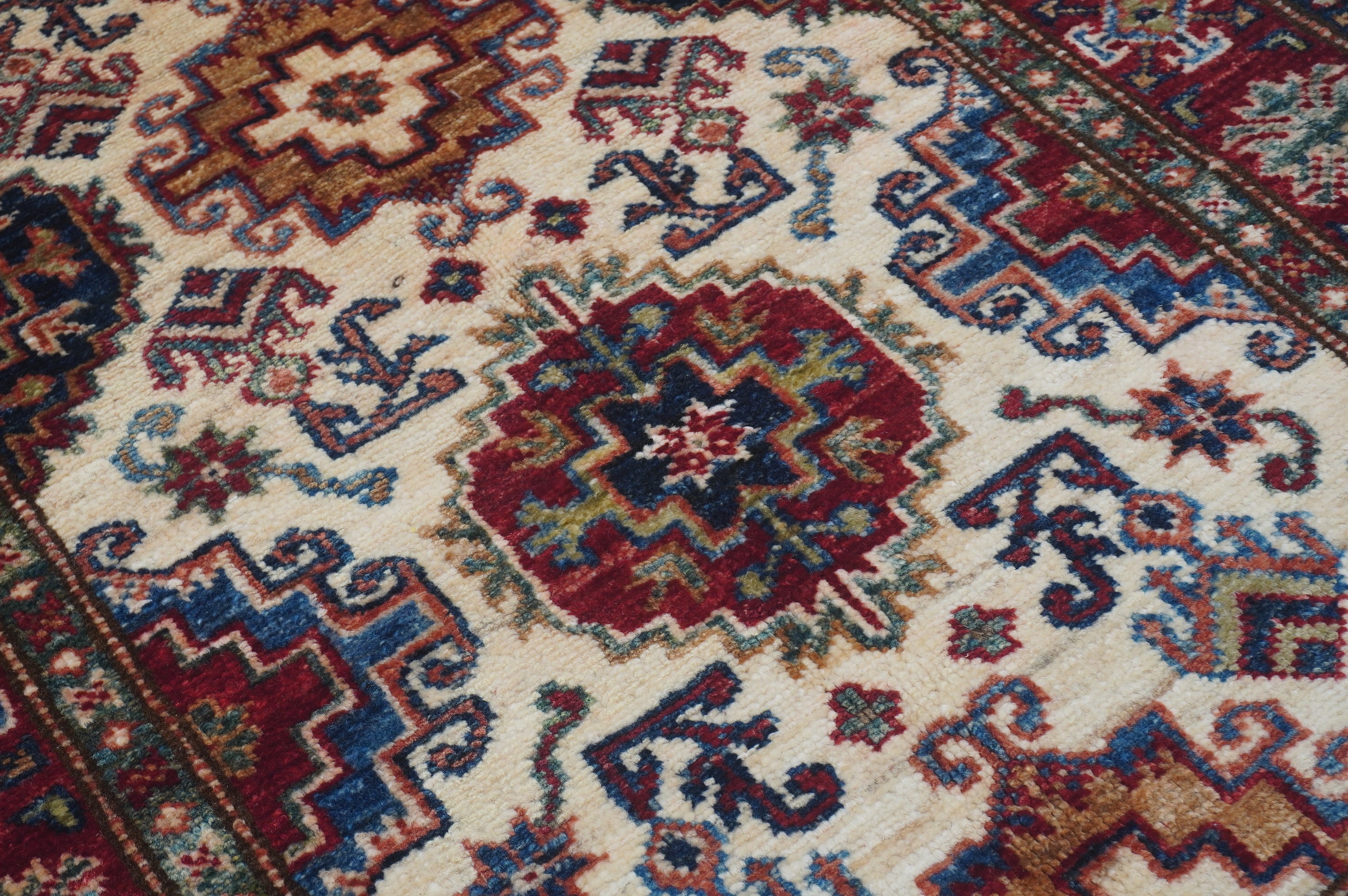 Supreme Kazak Beige Rug PC 53121 - 2.20m X 0.74m