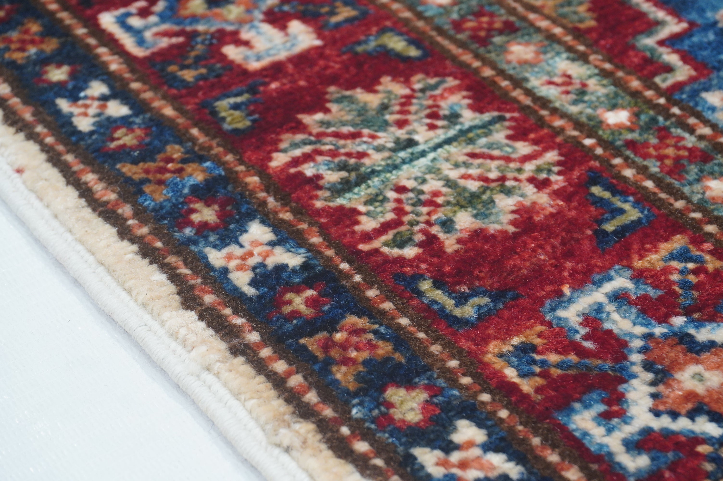 Supreme Kazak Beige Rug PC 53121 - 2.20m X 0.74m