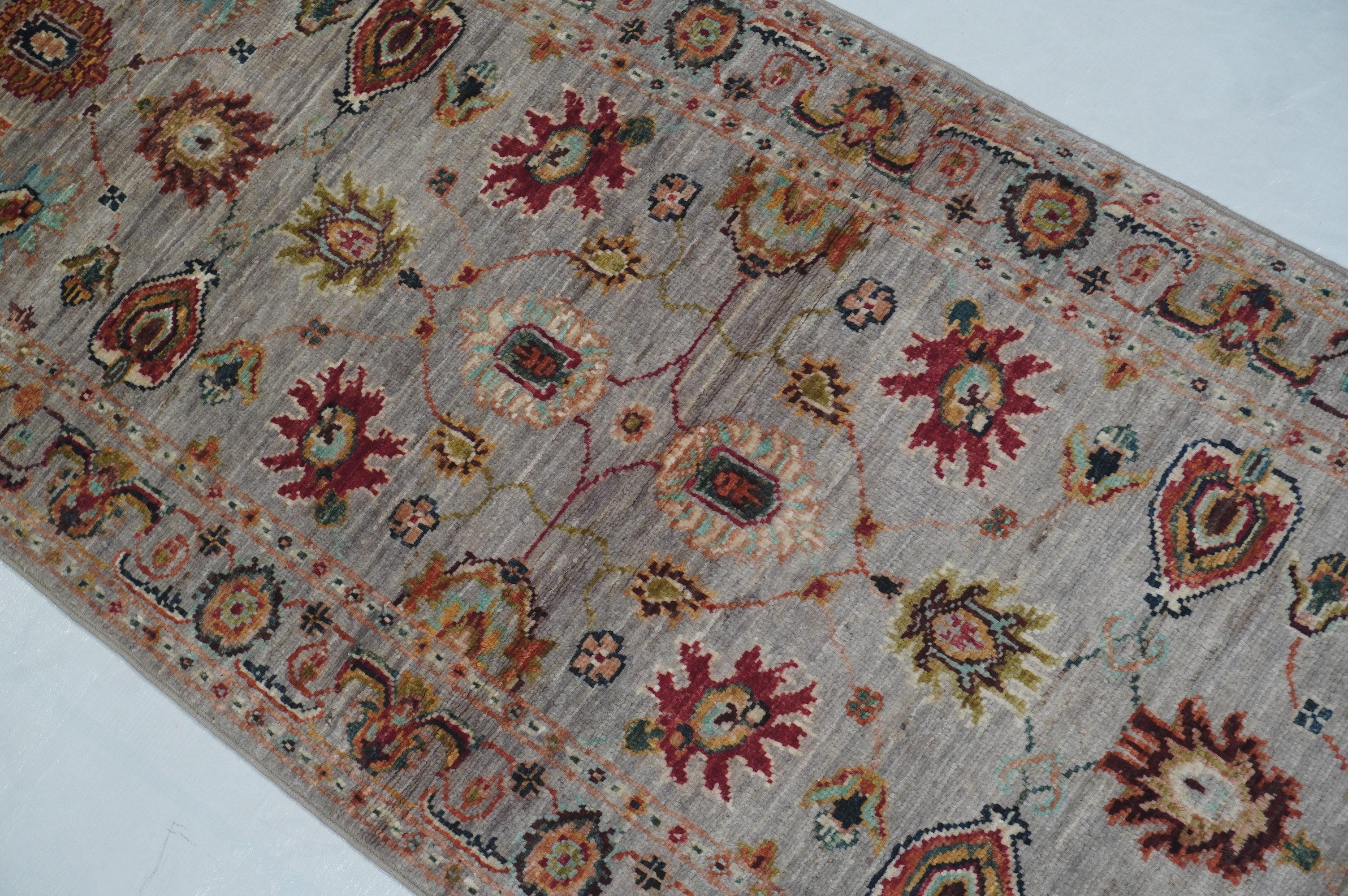 Sultani Grey Rug PC 53251 - 1.78m X 0.62m