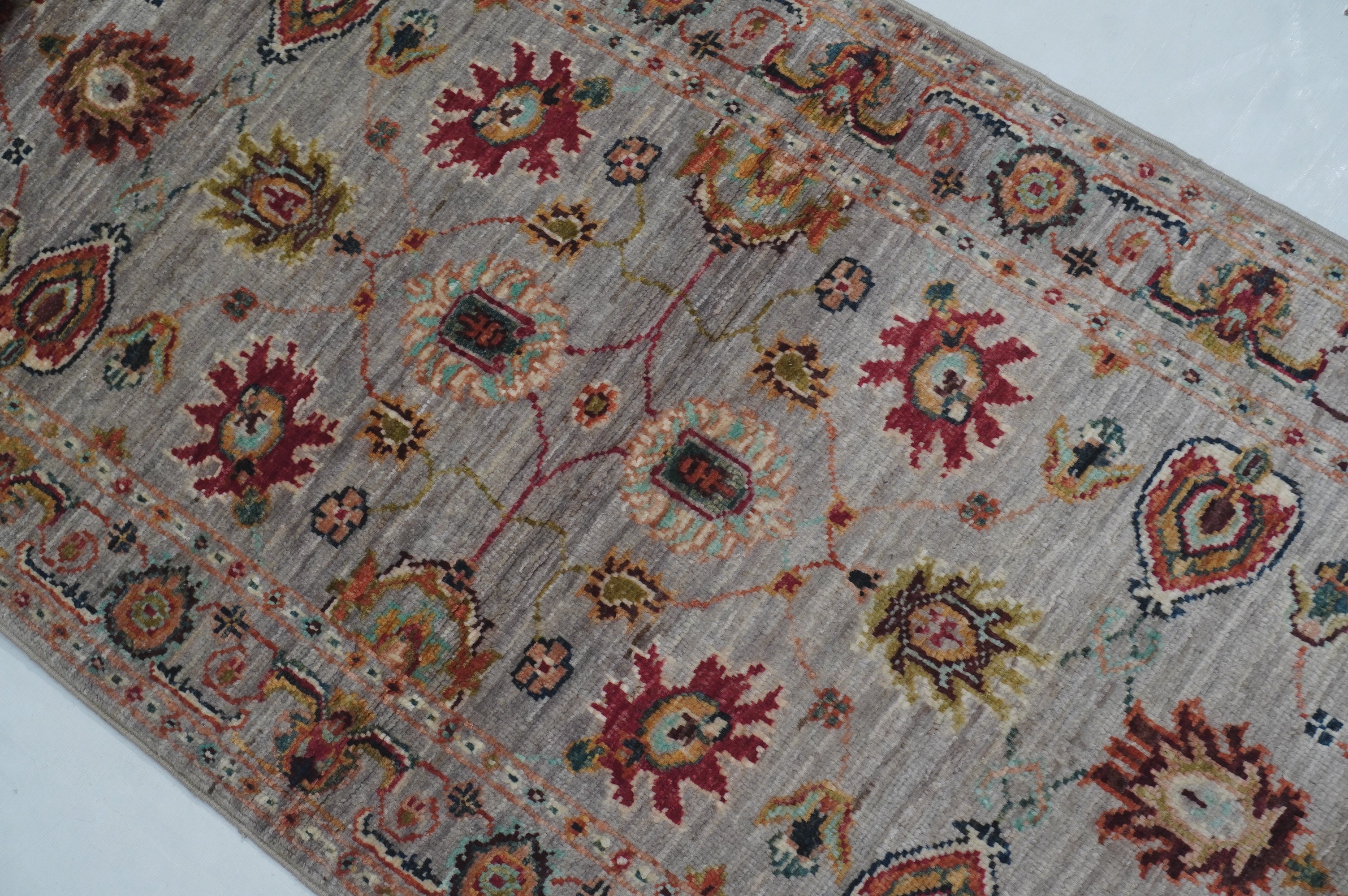 Sultani Grey Rug PC 53252 - 1.78m X 0.62m