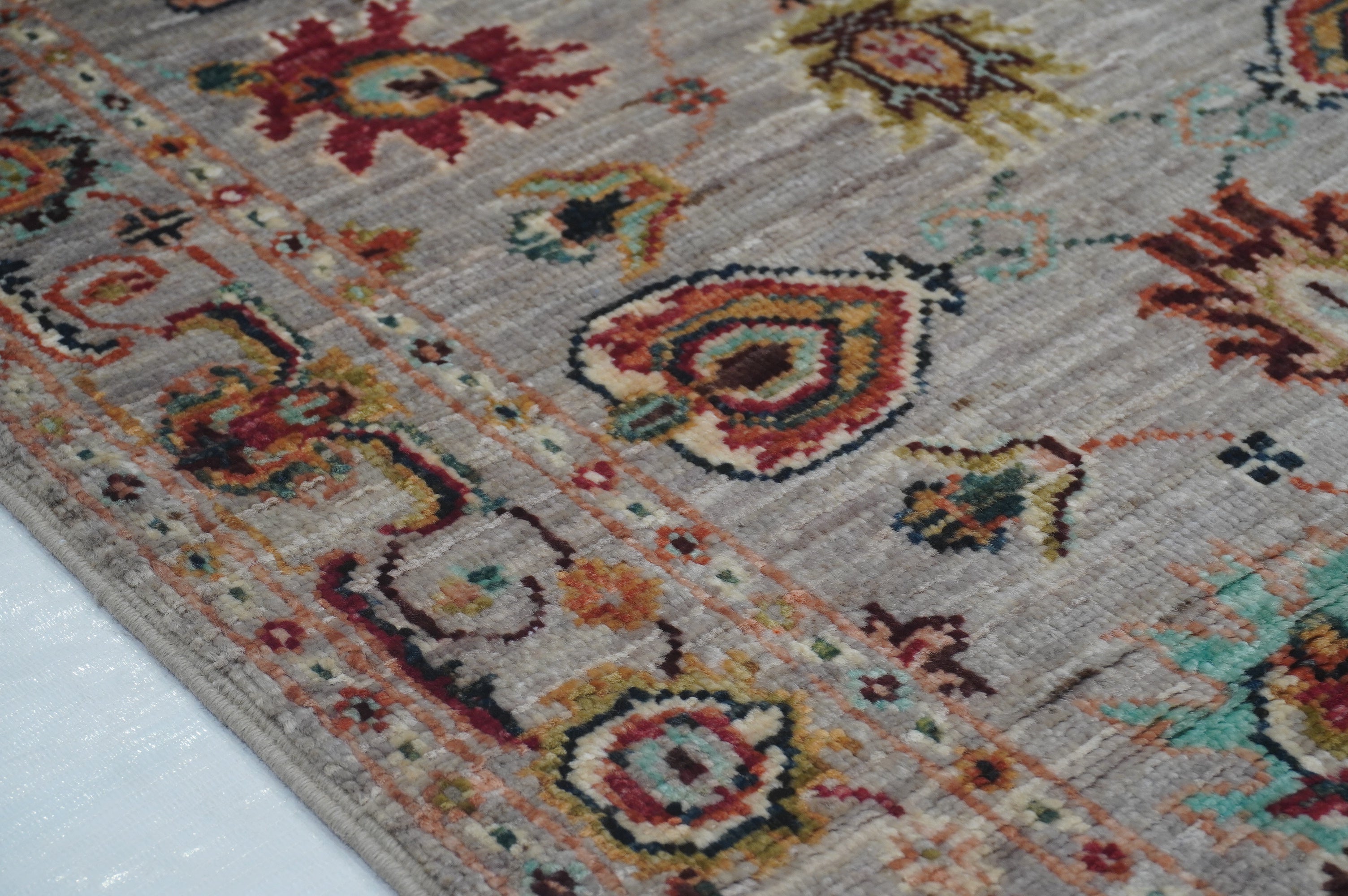 Sultani Grey Rug PC 53252 - 1.78m X 0.62m