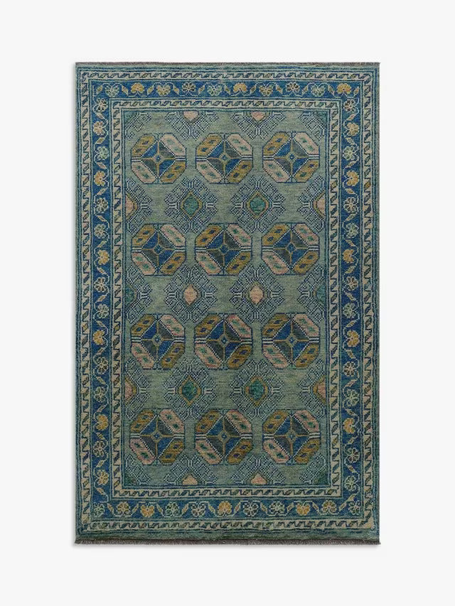Boston Ersari Blue Rug
