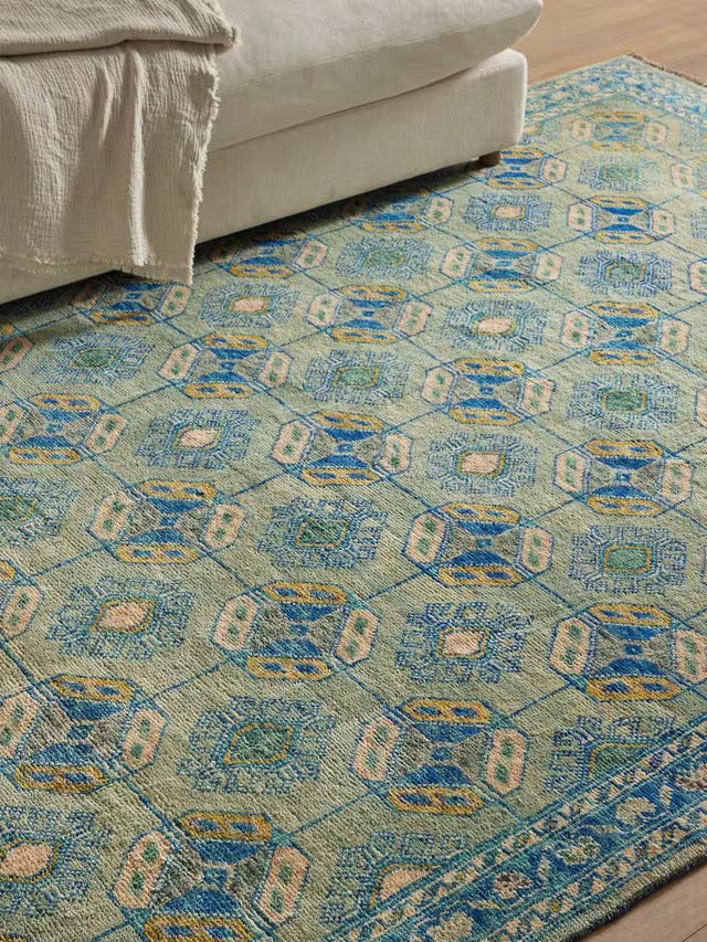 Boston Ersari Blue Rug