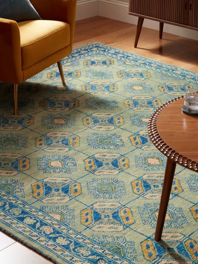 Boston Ersari Blue Rug