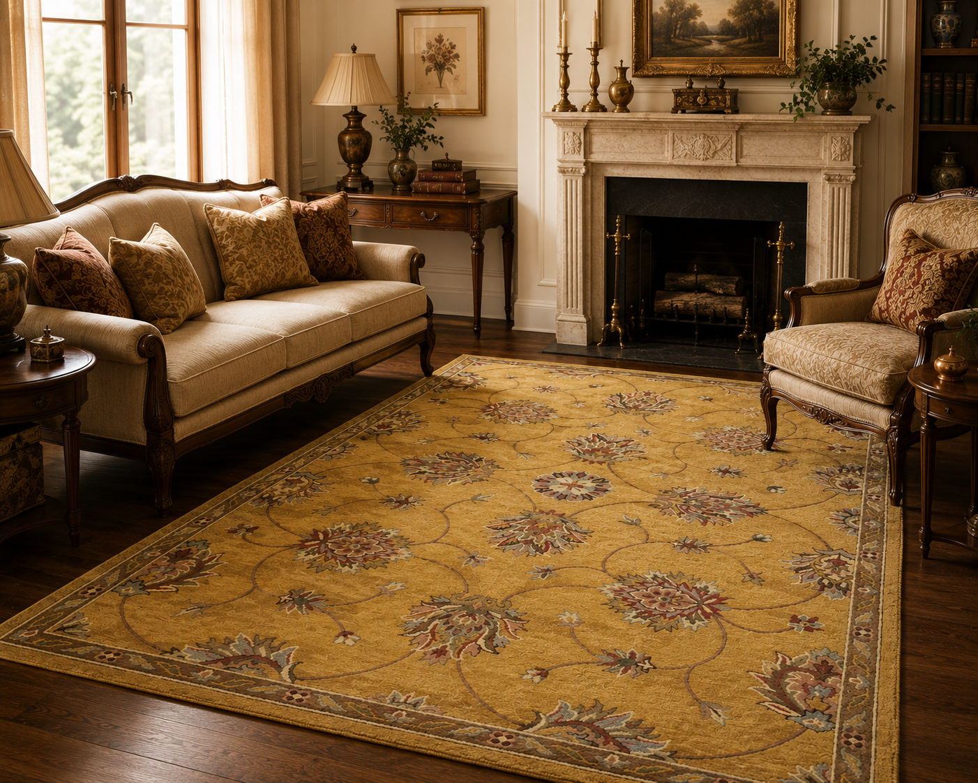Sarnath Gold Rug