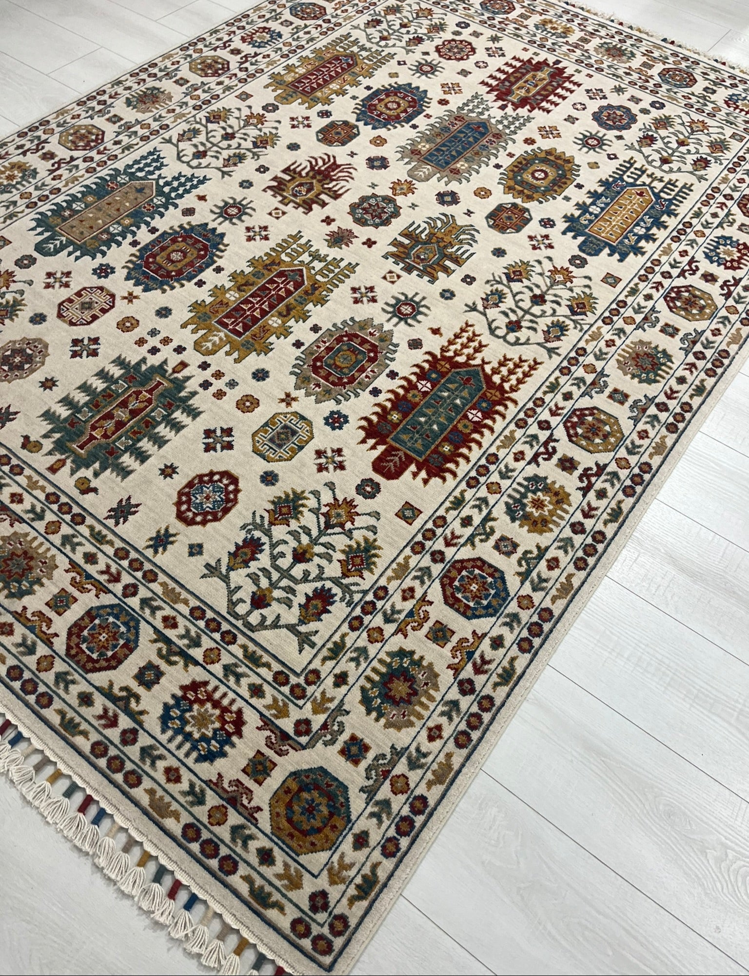 Malaki Kazak Ivory Rug