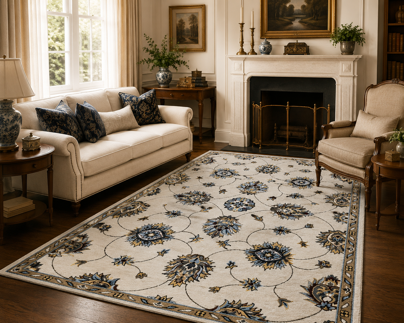 Sarnath Ivory Rug