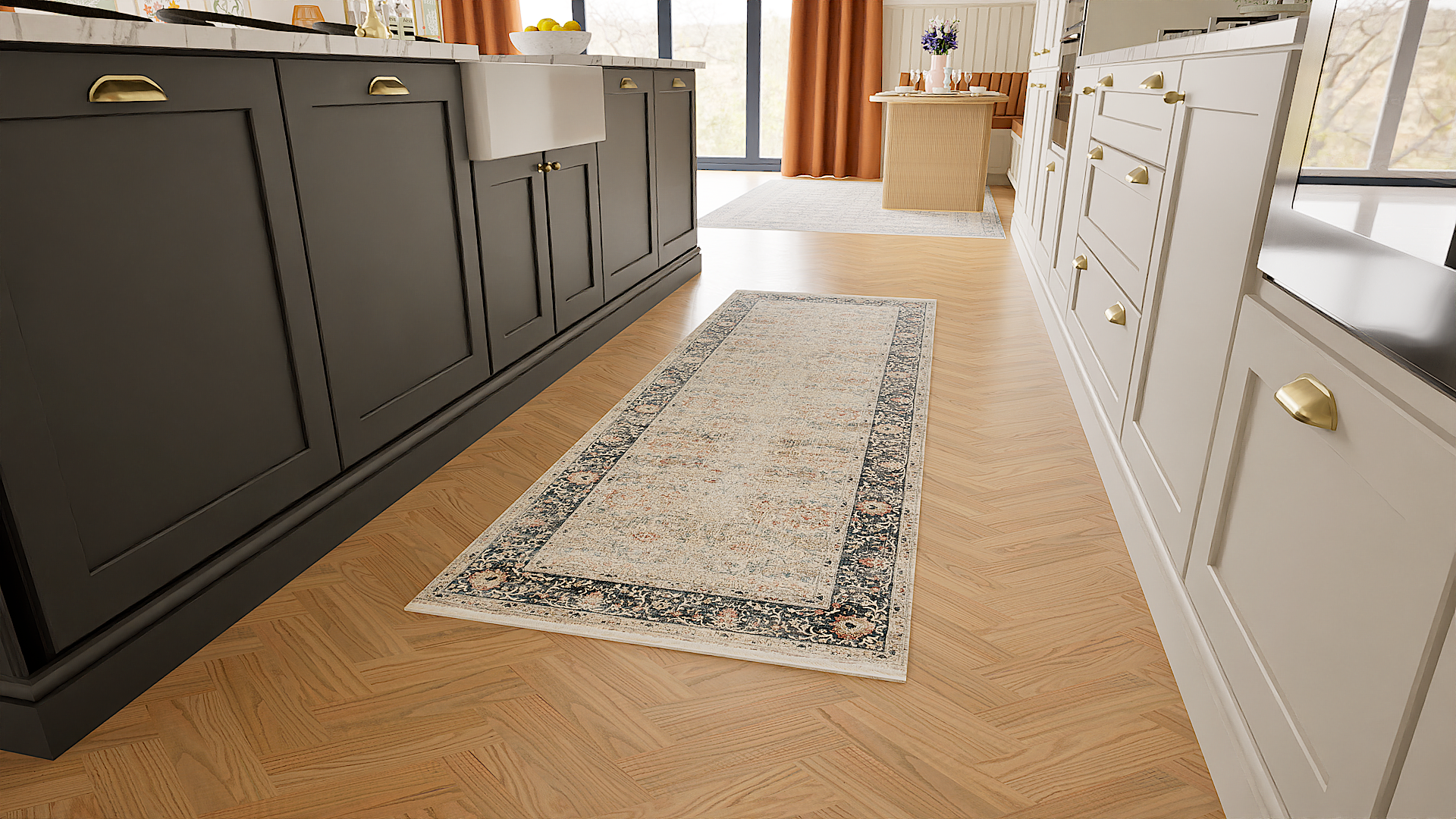 Heritage Kirman Runner Rug