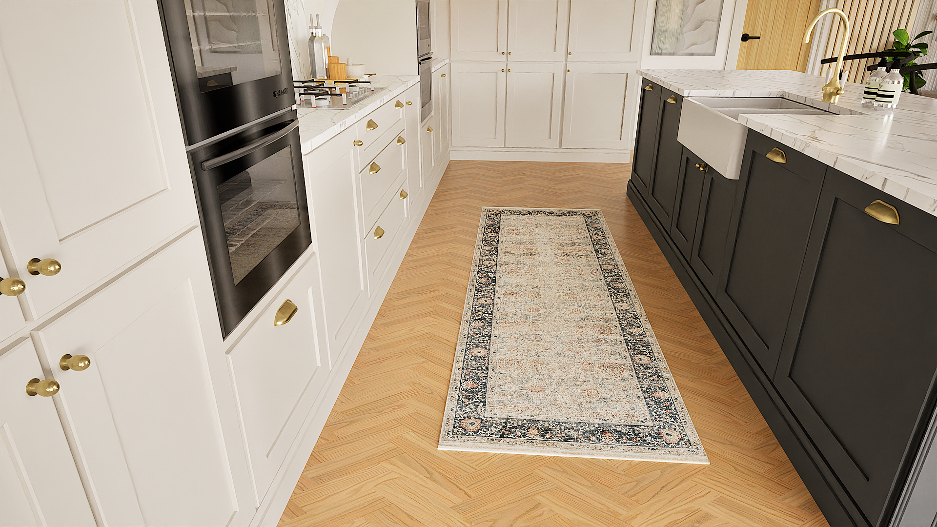 Heritage Kirman Runner Rug