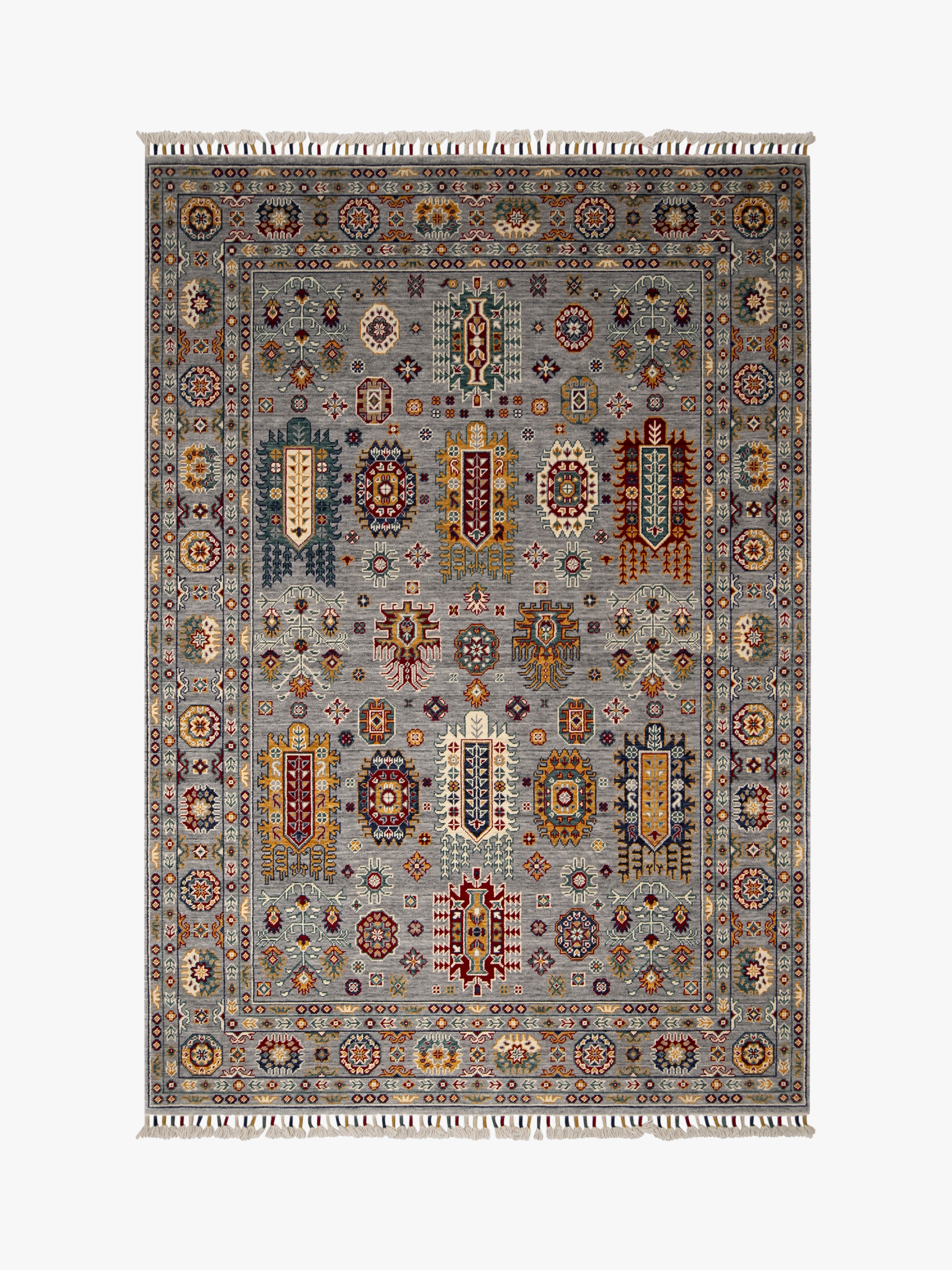 Malaki Kazak Grey Rug