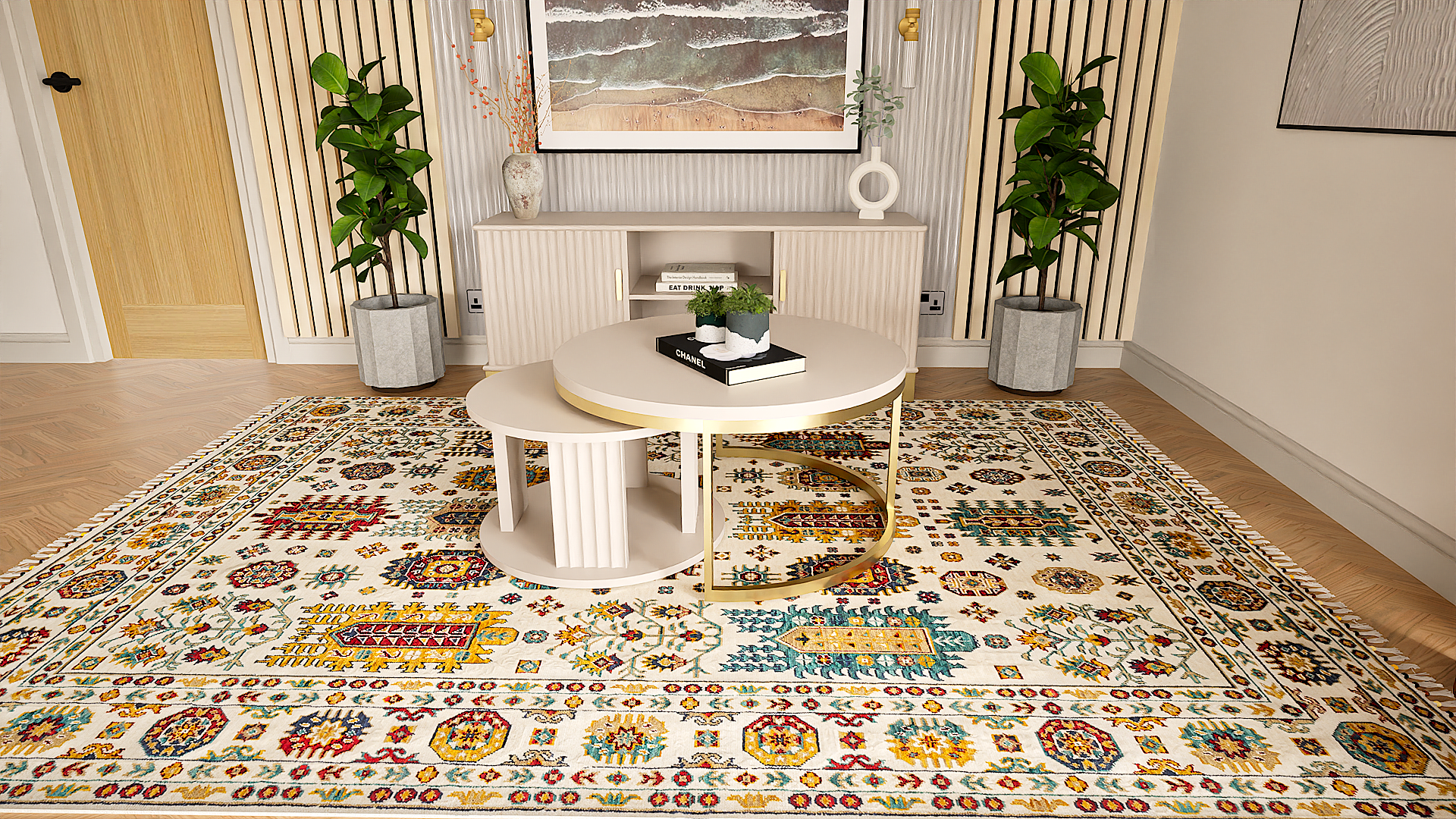 Malaki Kazak Ivory Rug