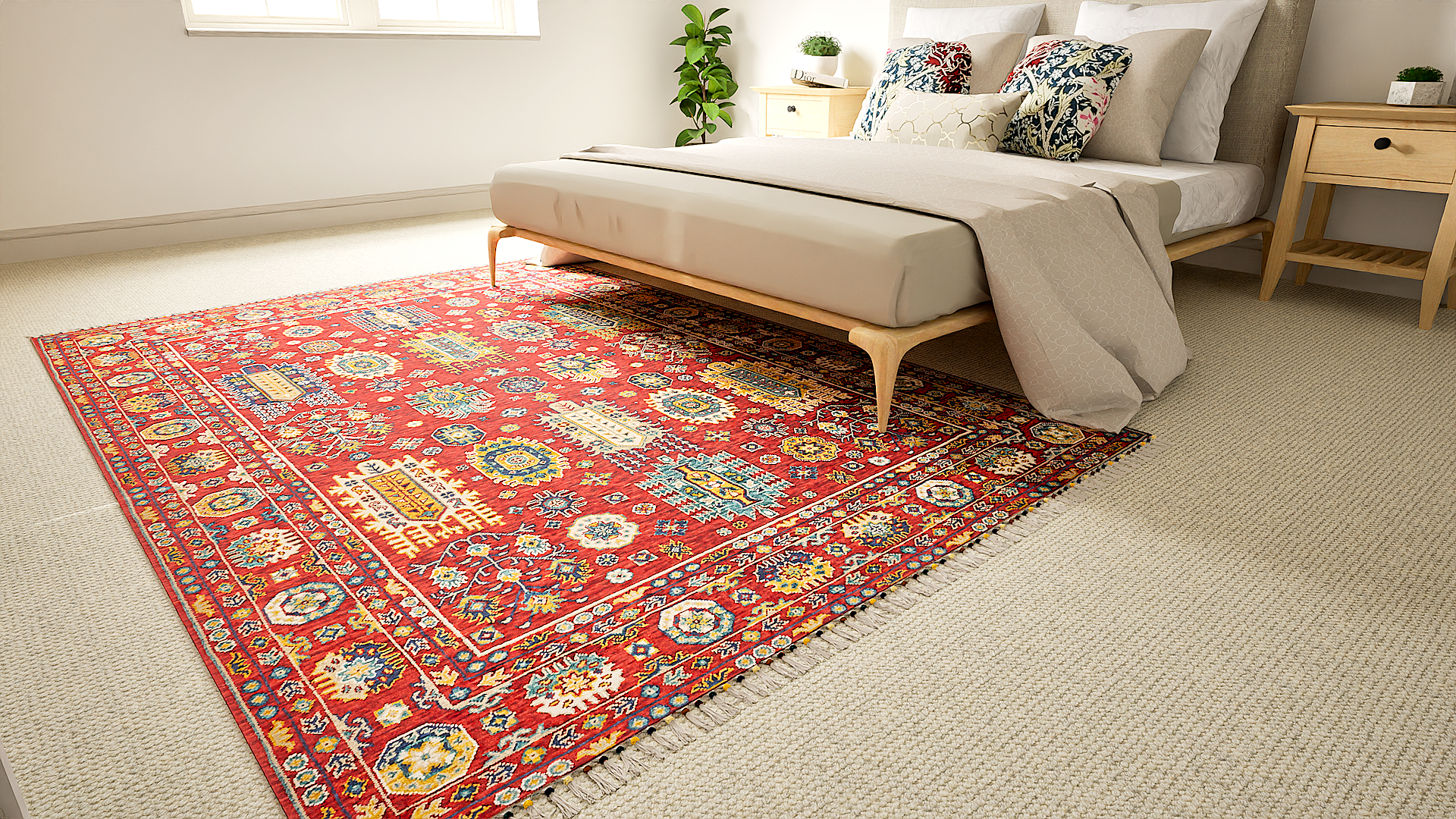 Malaki Kazak Red Rug