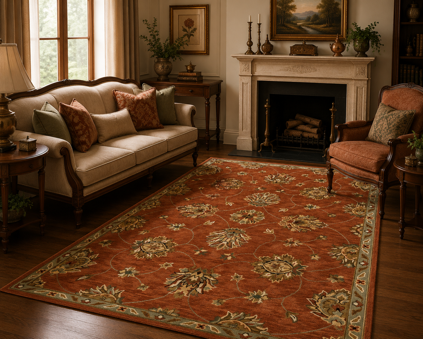 Sarnath Rust Rug