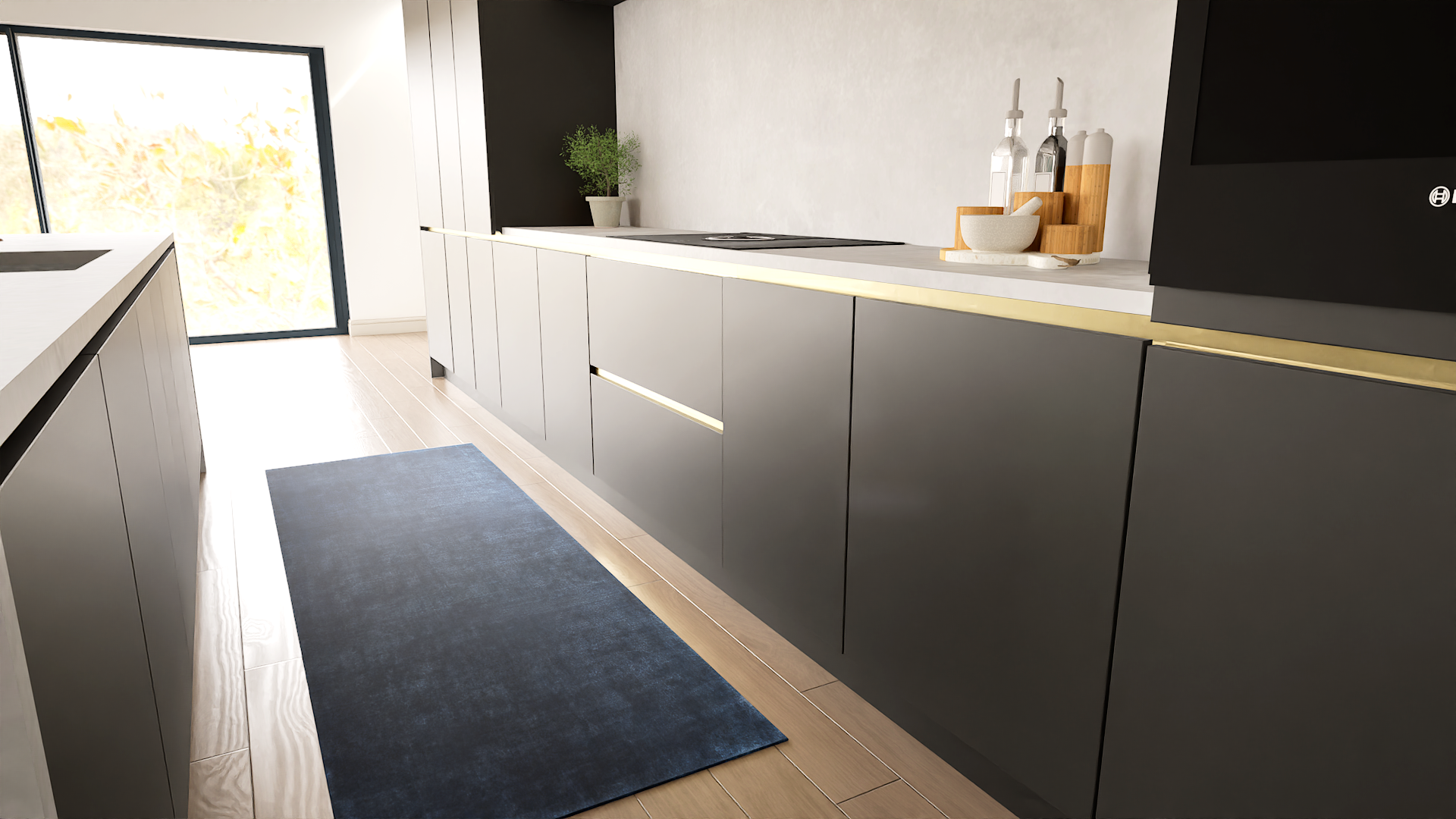 Savannah Bluestone Runner Rug