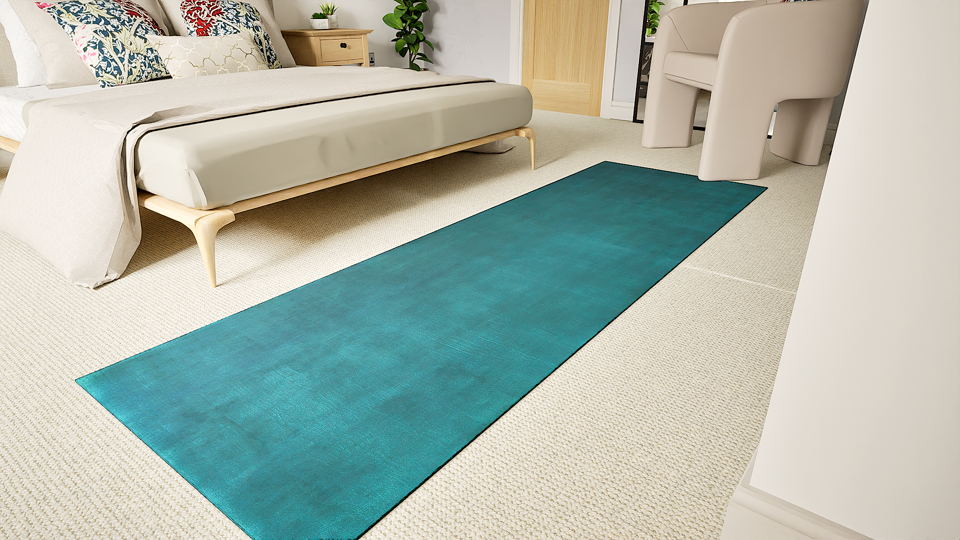 Savannah Peacock Runner Rug