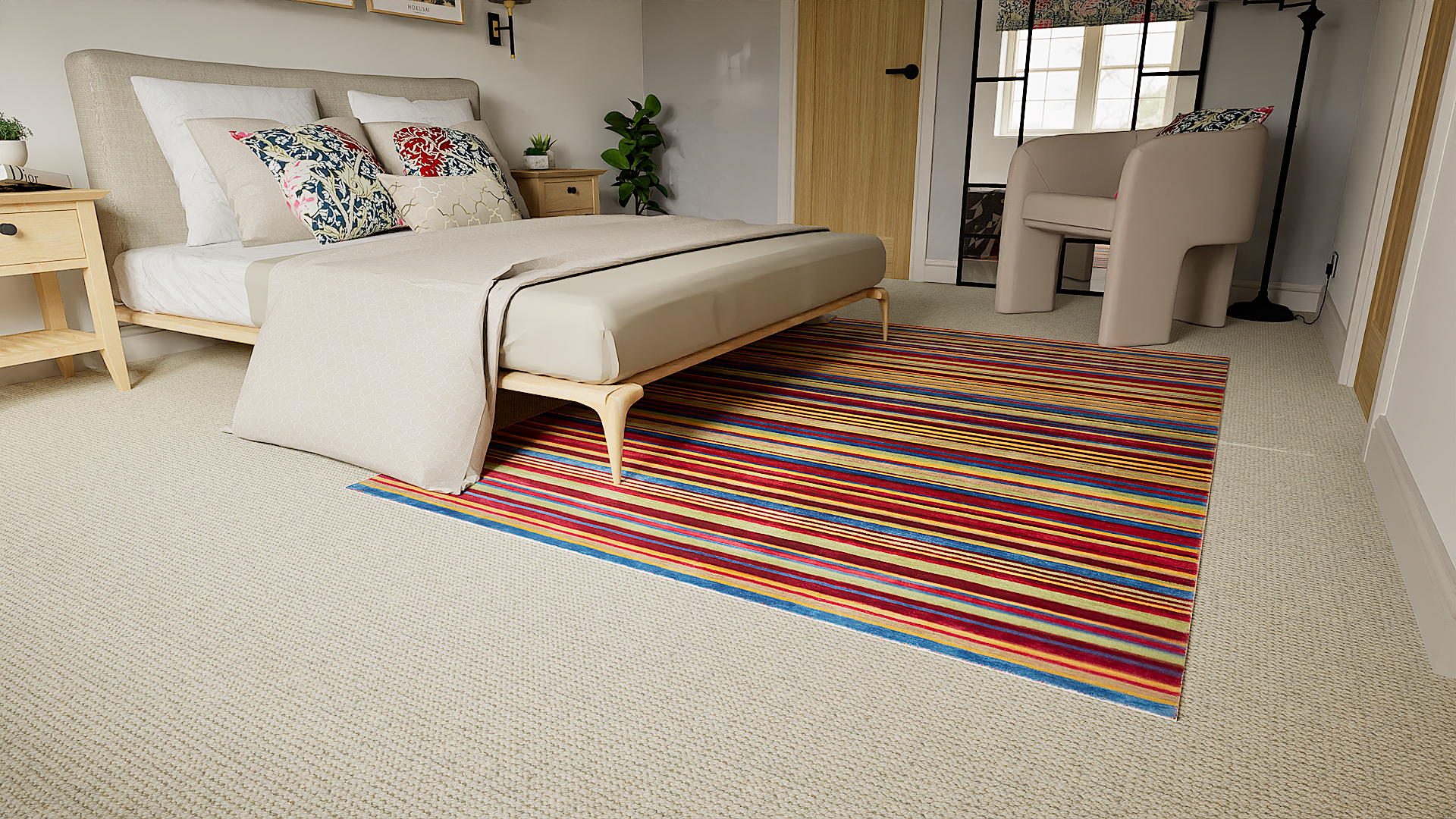Spice Chilli Stripe Rug