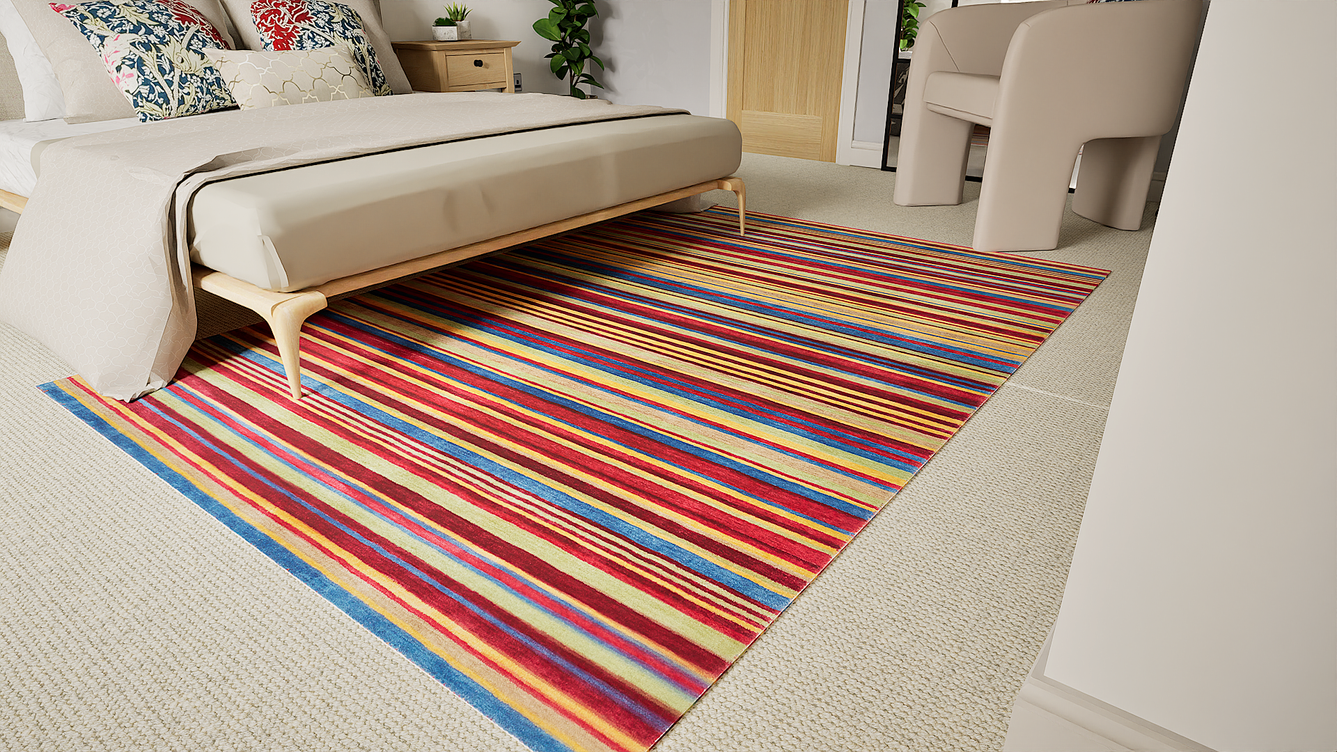 Spice Chilli Stripe Rug