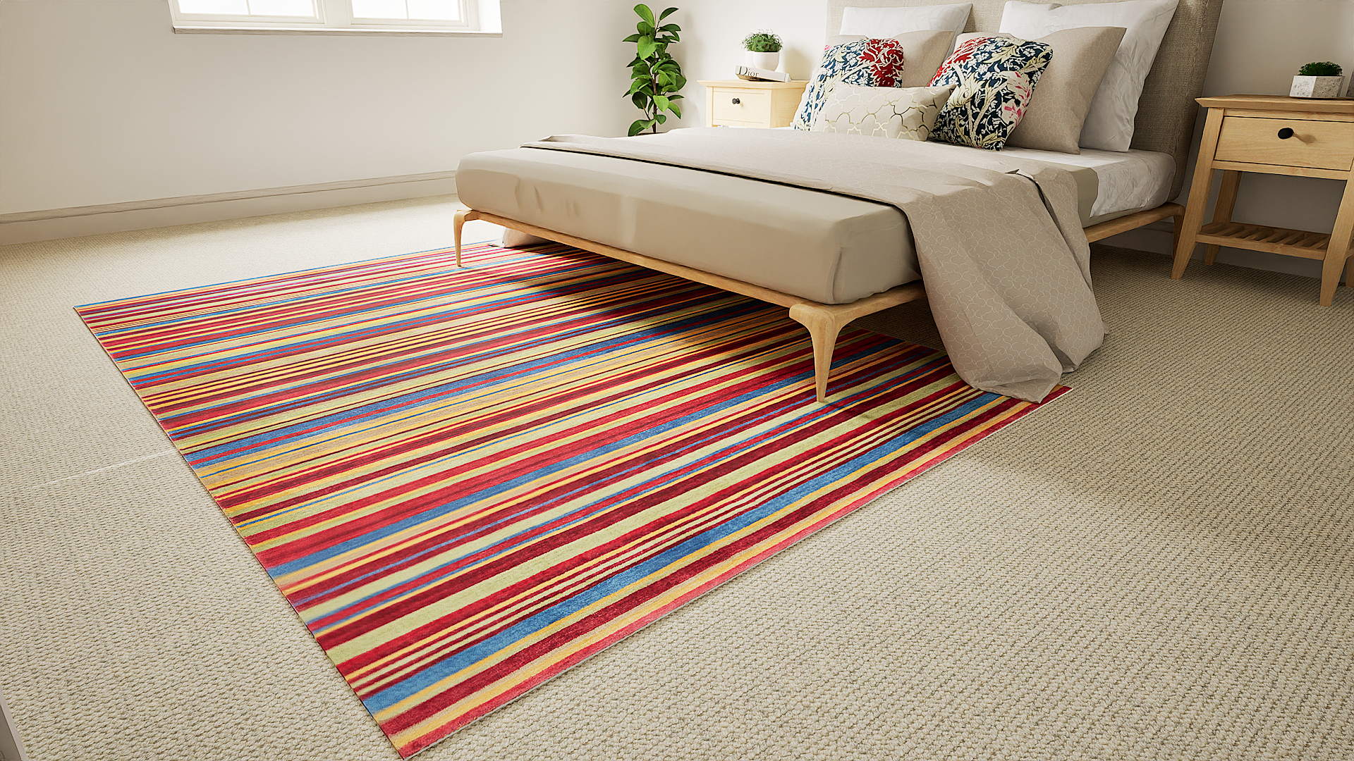 Spice Chilli Stripe Rug